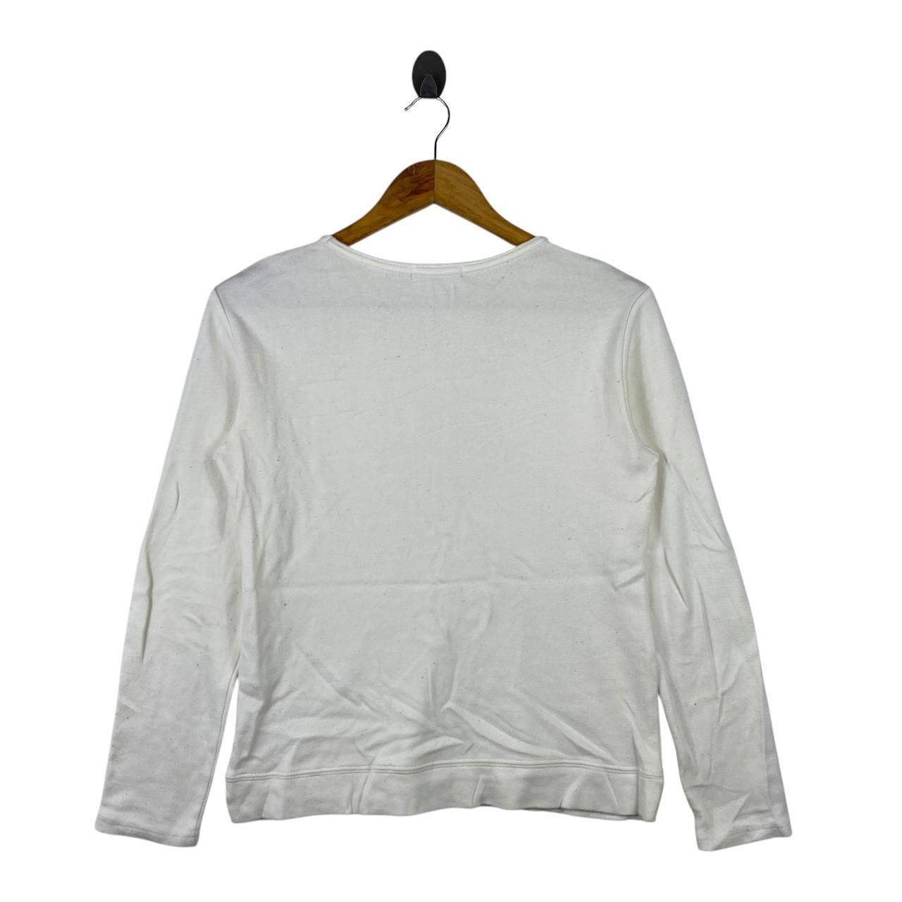 Renoma UP RENOMA PARIS Embossed Logo Tee Shirt Top Long Sleeve Size M / US 6-8 / IT 42-44 - 4 Thumbnail
