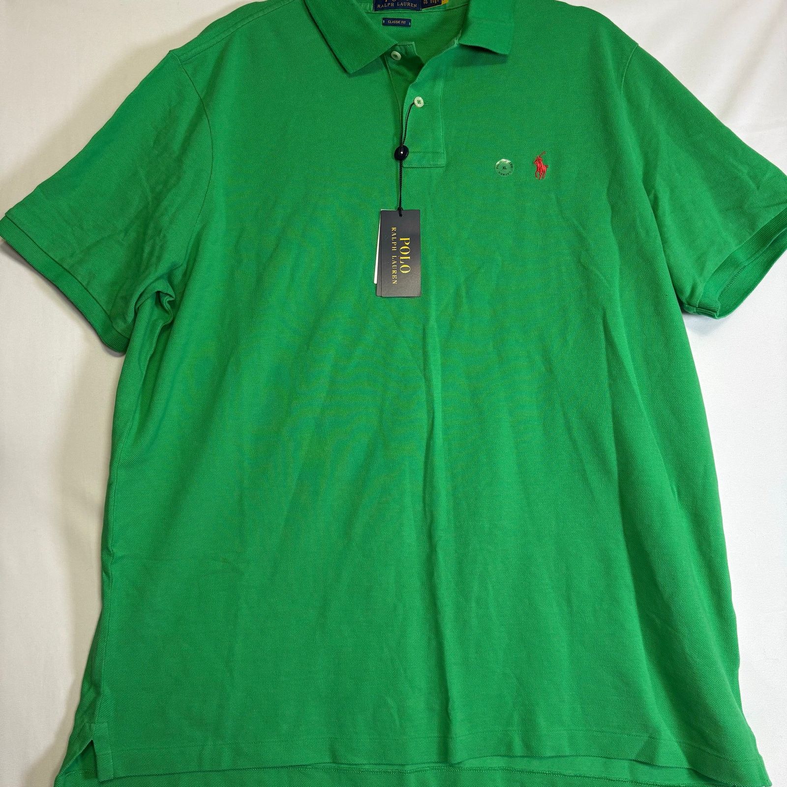 Polo Ralph Lauren Polo Ralph Lauren Men’s Classic Polo Shirt Green Red Pony XL Size US XL / EU 56 / 4 - 2 Thumbnail