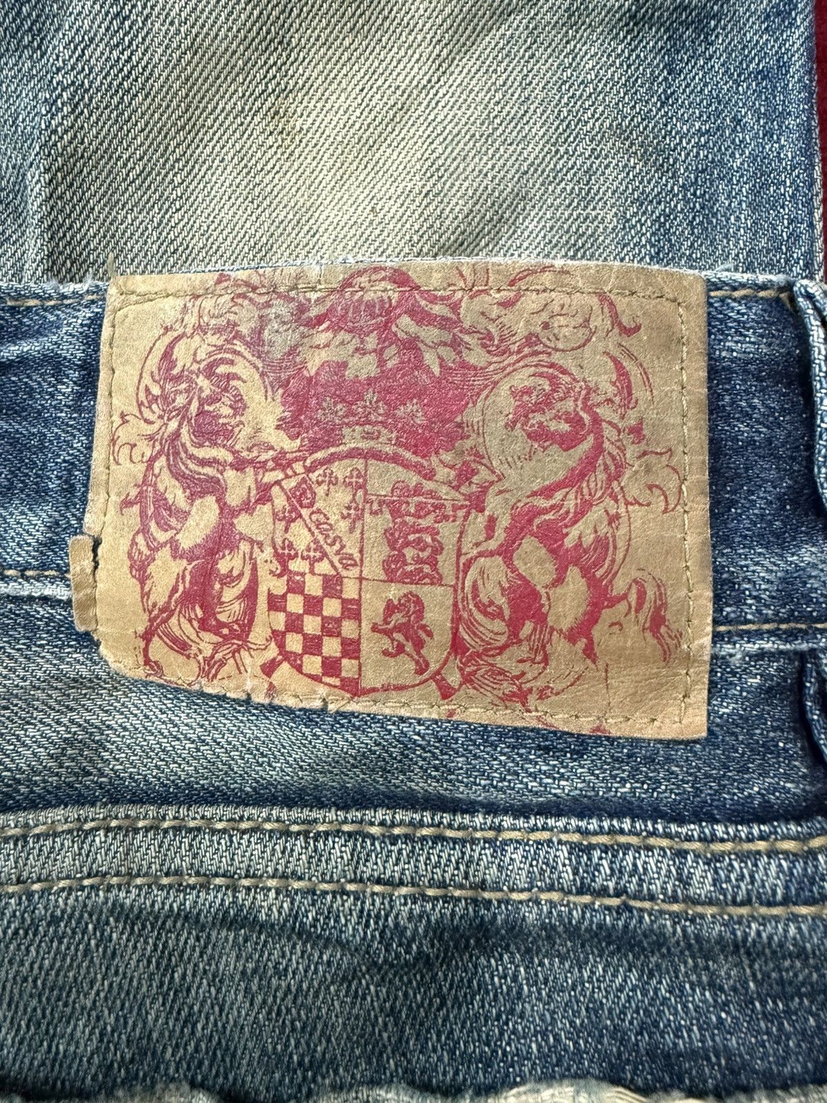 If Six Was Nine Japanese Brand Super Flare Distress Ripped Denim Canva Rare Size US 28 / EU 44 - 8 Thumbnail