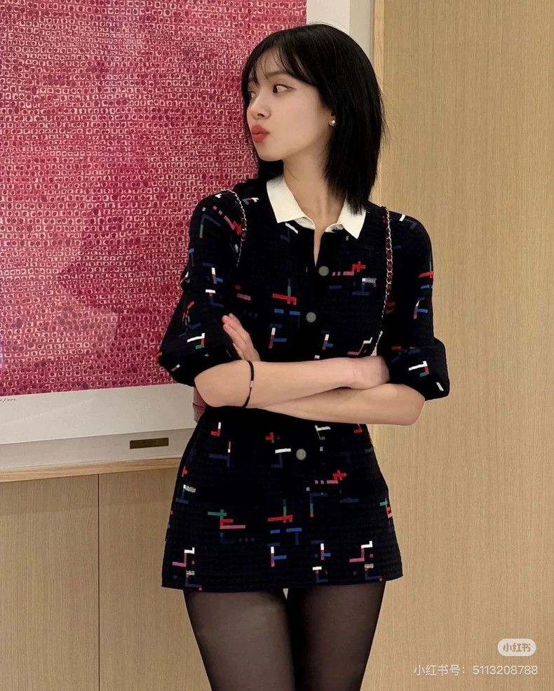 Chanel Chanel Black Russian elastic square dress 2504-Nextarrow Size XS / US 0-2 / IT 36-38 - 9 Thumbnail