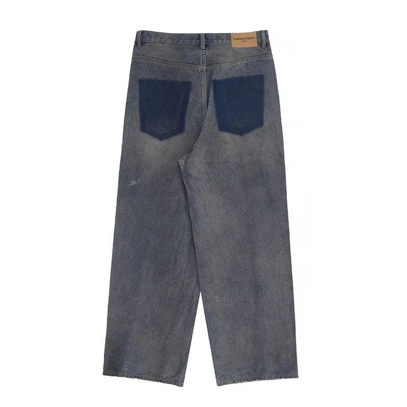Japanese Brand × Vintage Ripped jeans reverse pocket Size US 33 - 5 Thumbnail