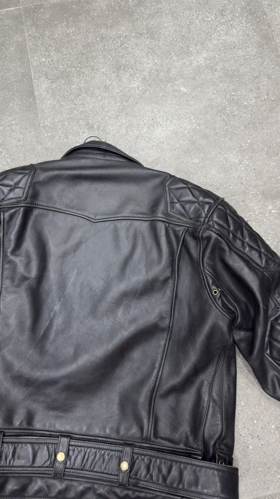 Japanese Brand × Kadoya Kadoya evo diamond lattice cable stayed leather jacket Size US XXL / EU 58 / 5 - 15 Thumbnail