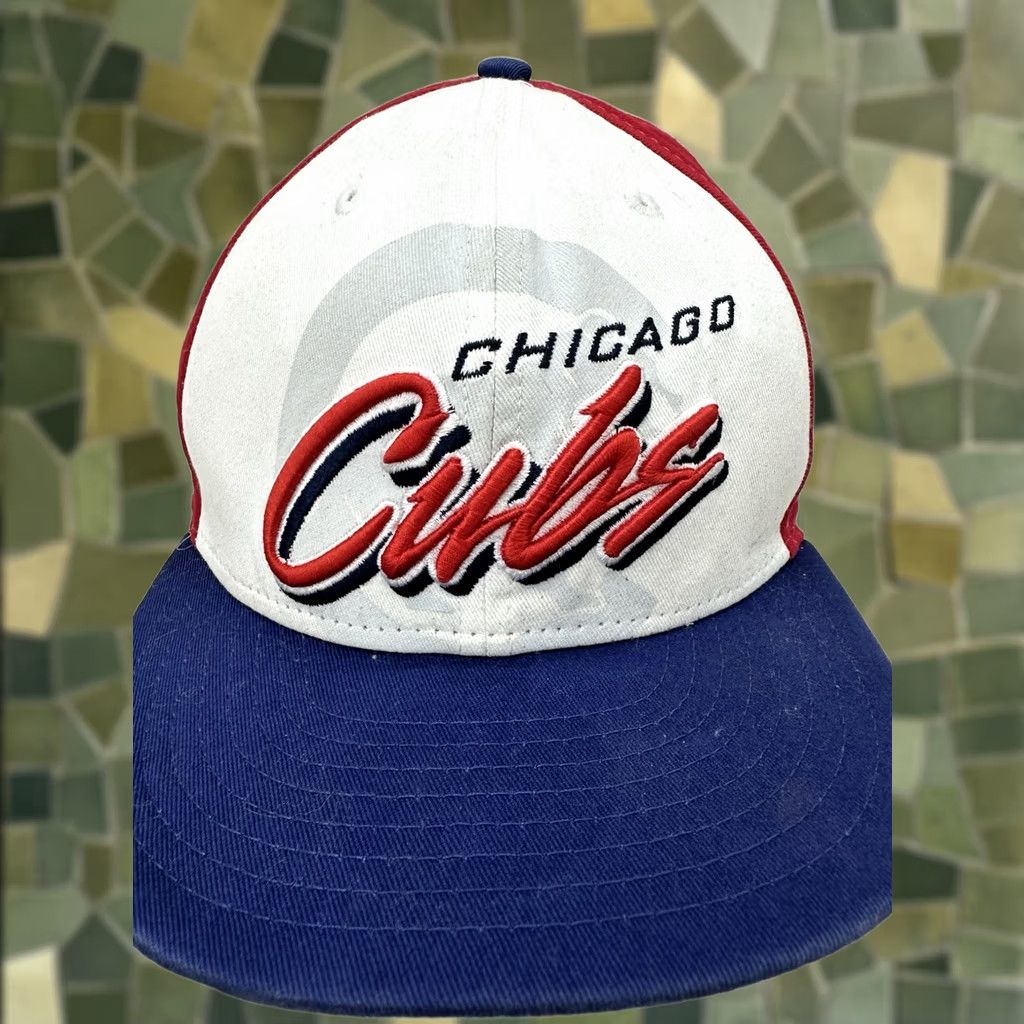 New Era New Era MLB Genuine Merchandise Snapback Hat Chicago Cubs Adjustable Medium/Large Red Men Baseball Cap Size ONE SIZE - 1 Thumbnail