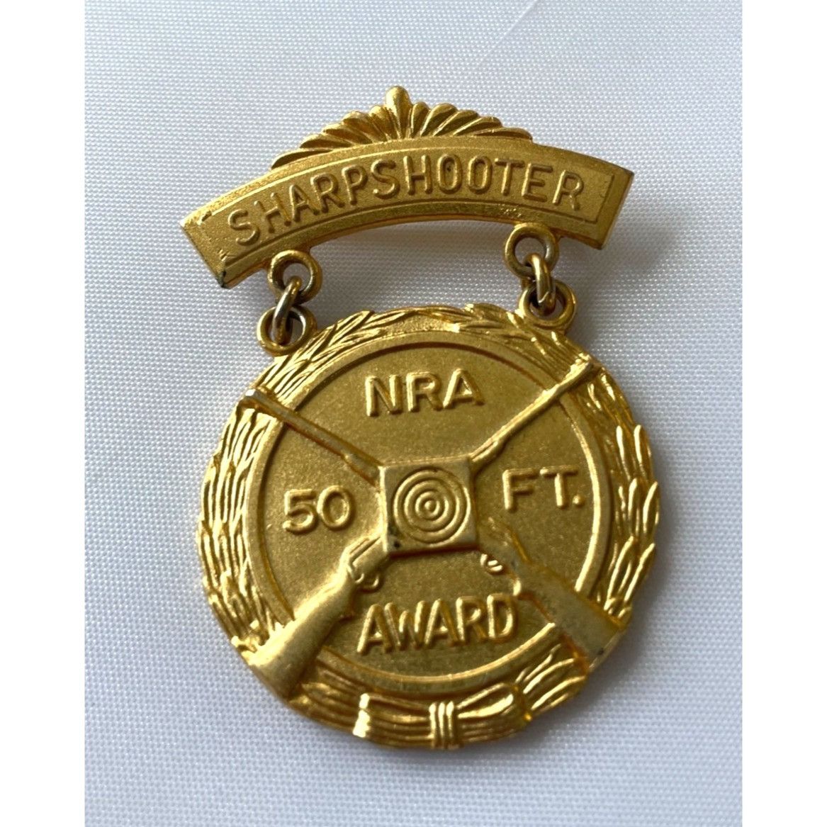 Vintage Vintage Sharpshooter NRA 50 Ft Award Medal By Blackinton Size ONE SIZE - 1 Thumbnail