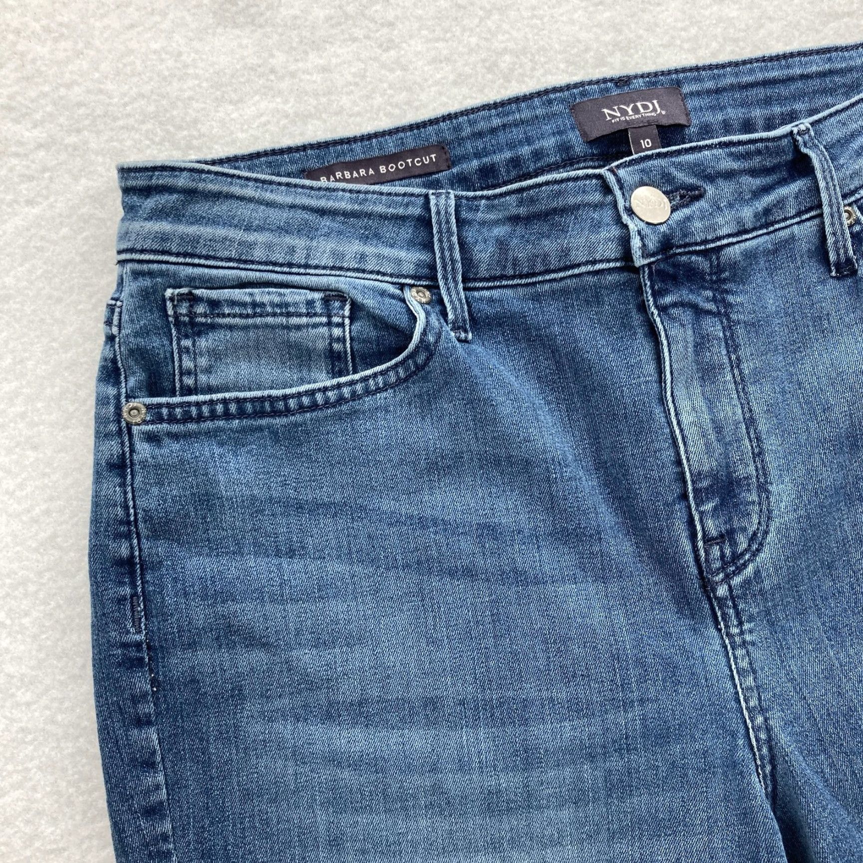 NYDJ NYDJ Jeans Womens 10 Barbara Bootcut Lift Tuck Stretch Denim Mid Rise Blue Bootcut Jeans Womens 10 NYDJ Barbara Bootcut Size 32" / US 10 / IT 46 - 3 Thumbnail