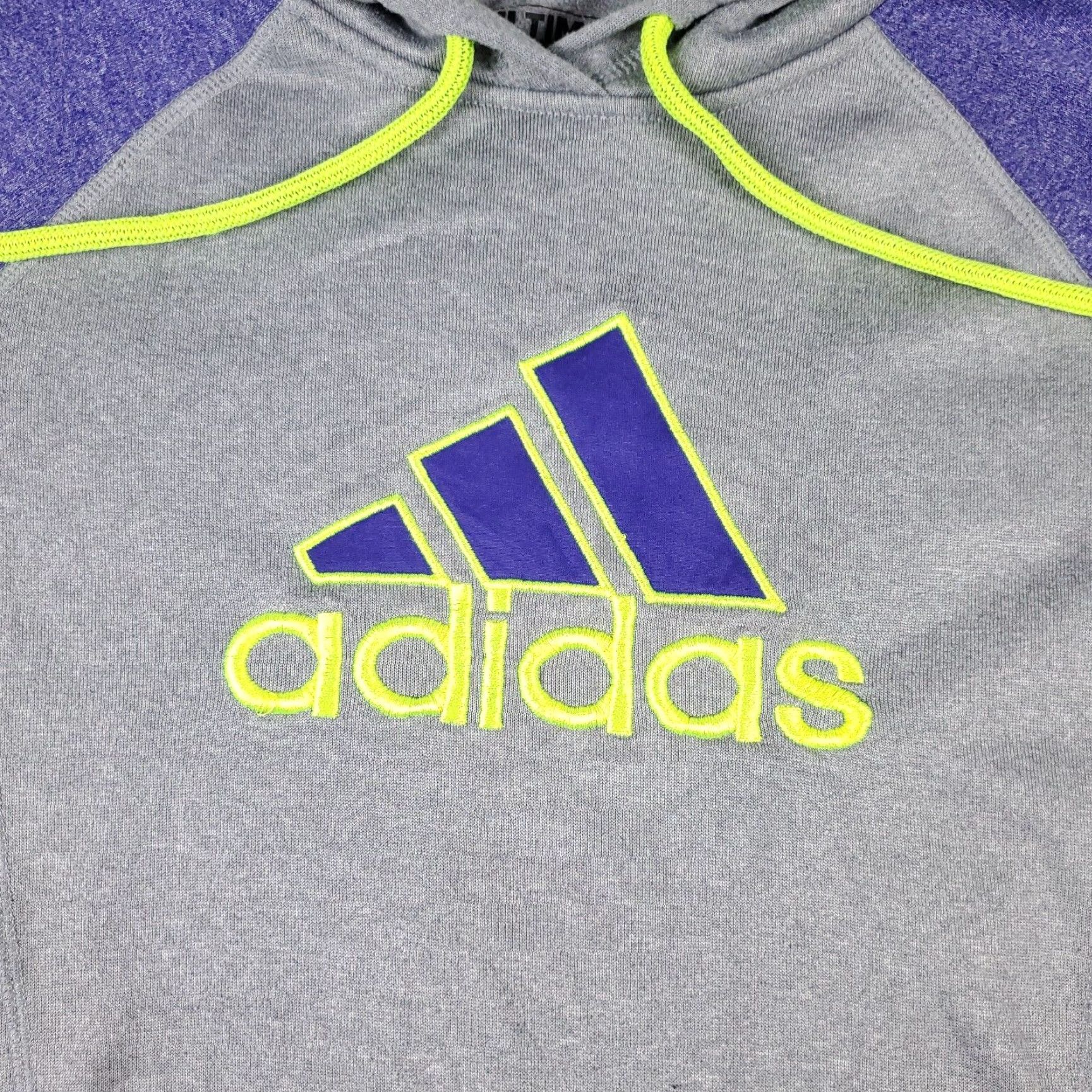 Adidas VINTAGE Adidas Women's Hoodie Pullover Sweatshirt Small Gray Logo Casual Activewear Winter Women Size S / US 4 / IT 40 - 2 Thumbnail