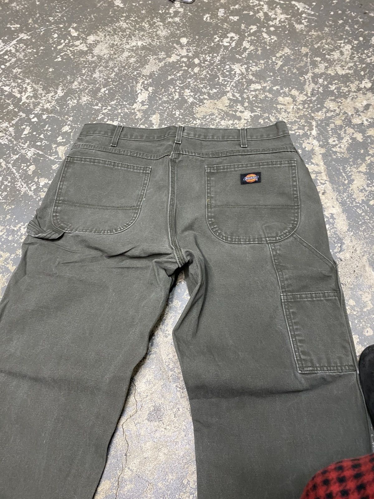 Carhartt × Dickies × Vintage Vintage Dickies Green Faded Carpenter Baggy Fit Pants Size US 36 / EU 52 - 10 Thumbnail