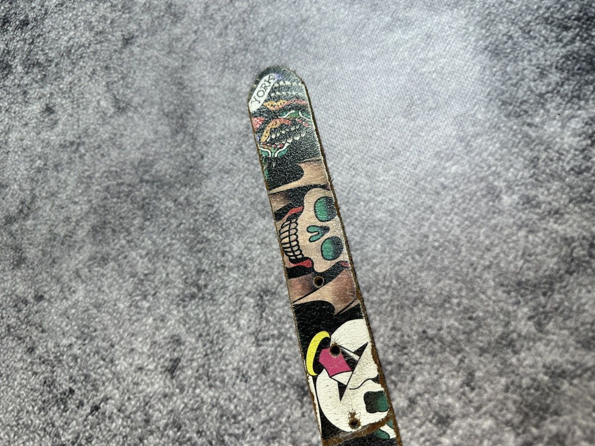 Ed Hardy Y2K Vintage Ed Hardy Logo Leather Belts Streetwear USA Style Size ONE SIZE - 4 Thumbnail