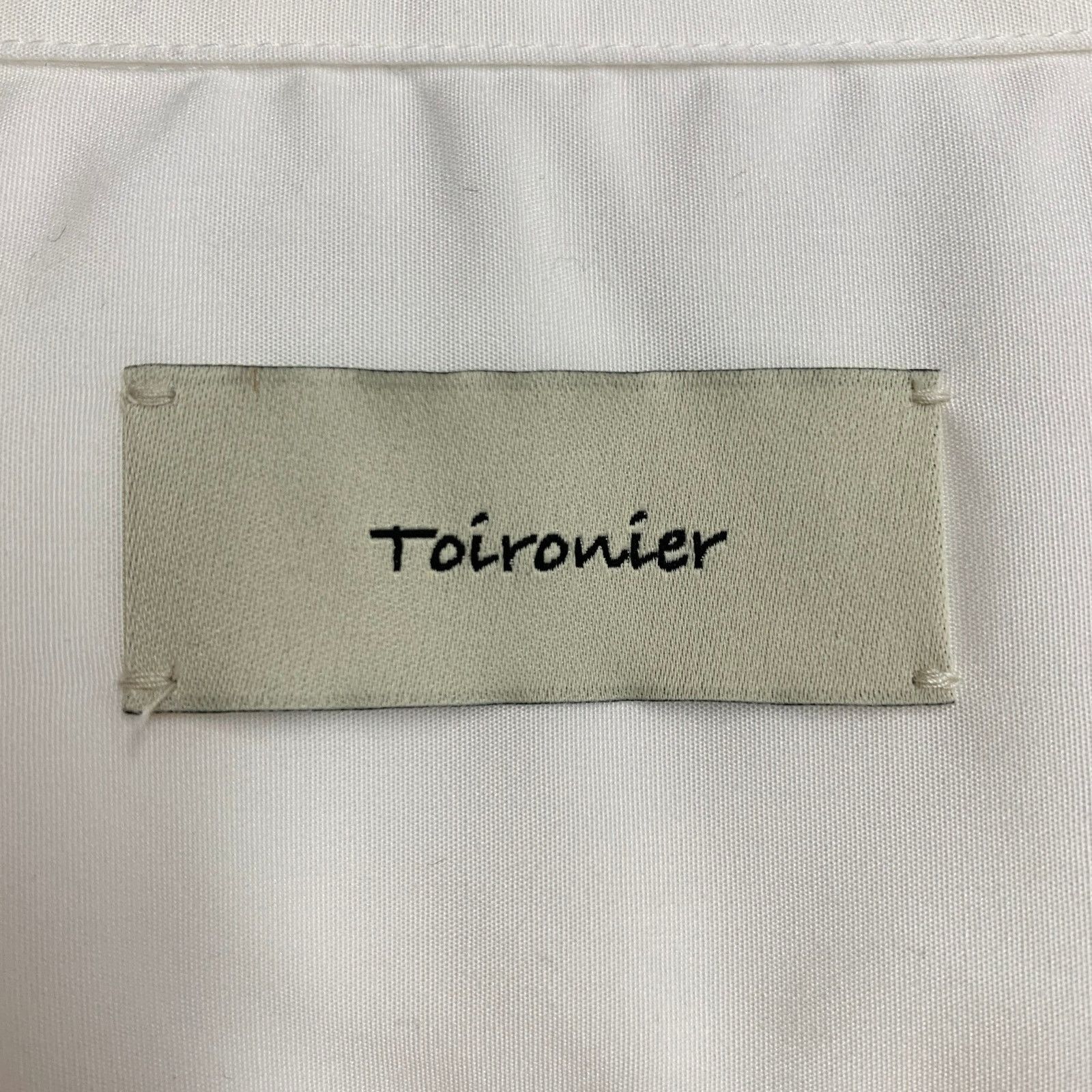 Other TOIROINIER Cotton Curved Cutaway Side Ties Long Sleeve Shirt Size US XL / EU 56 / 4 - 6 Thumbnail