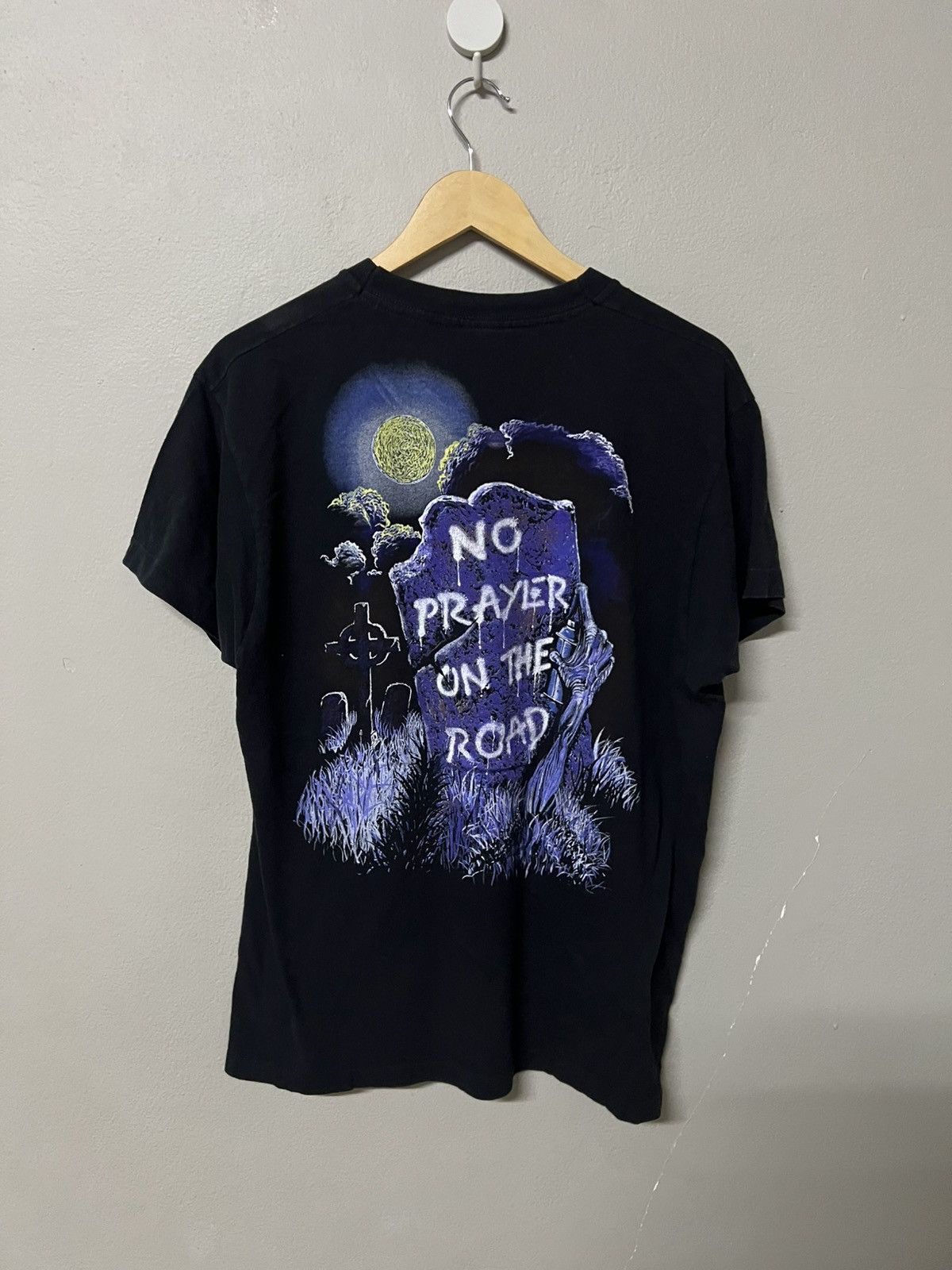 Band Tees Vintage Iron Maiden no prayer on the road 1990 Size US L / EU 52-54 / 3 - 3 Thumbnail