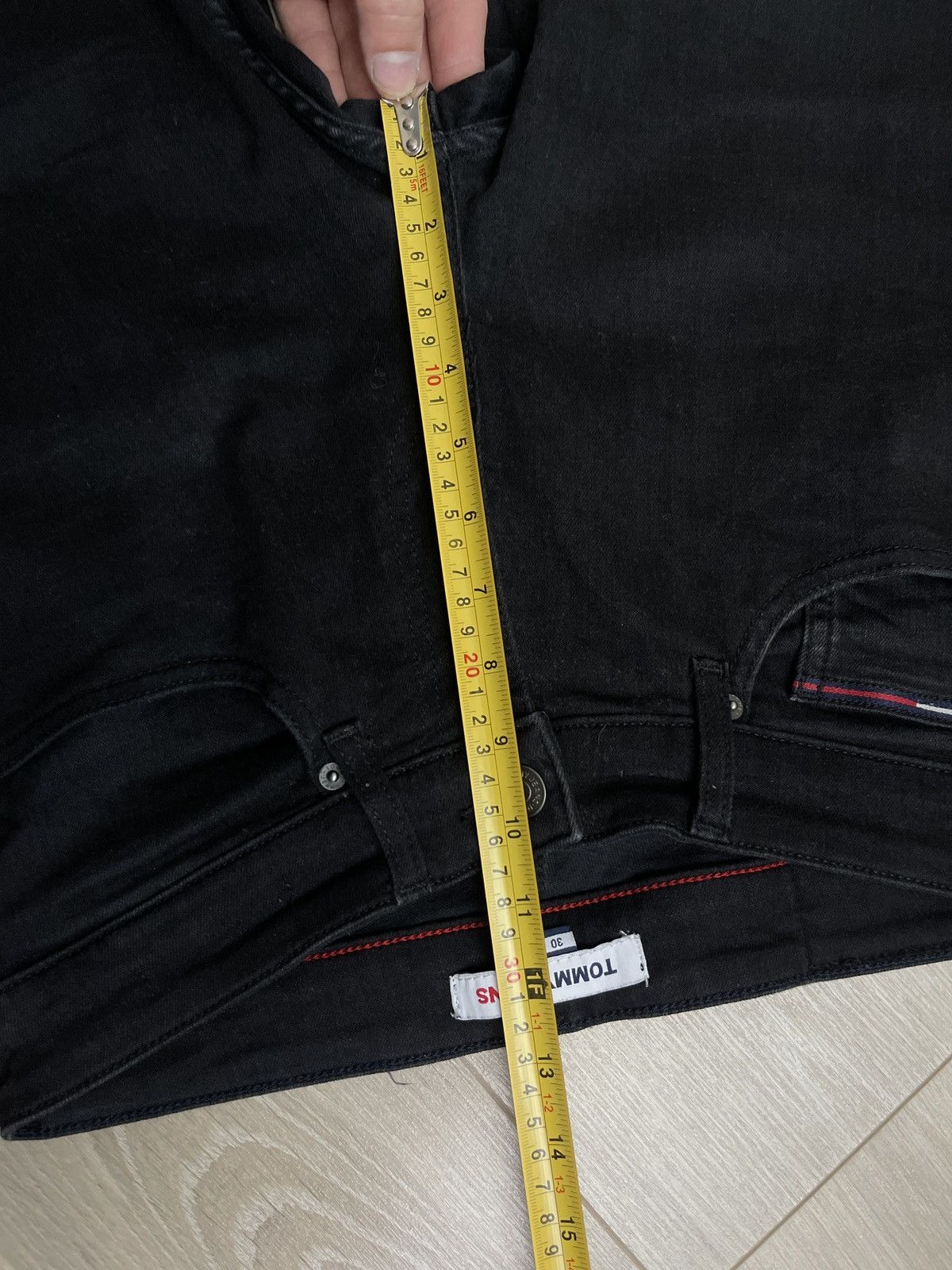 Tommy Hilfiger Tommy Jeans Scanton Slim Black Denim - W30 L32 Size US 30 / EU 46 - 10 Thumbnail