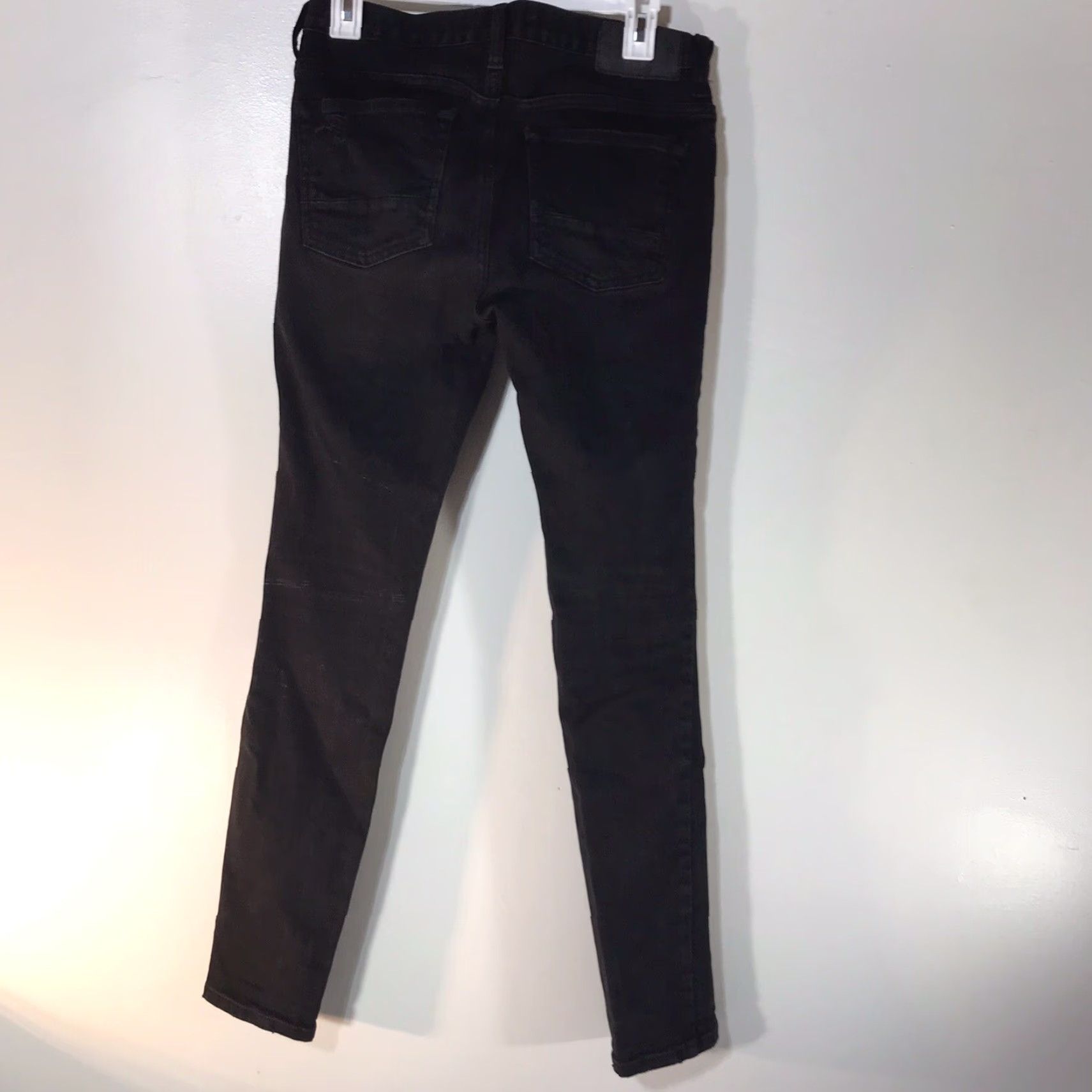 Pacsun PacSun Black Wash Skinny Jeans Mens Size 28X30 Distressed Stretch Denim Fall Winter Size US 28 / EU 44 - 2 Thumbnail