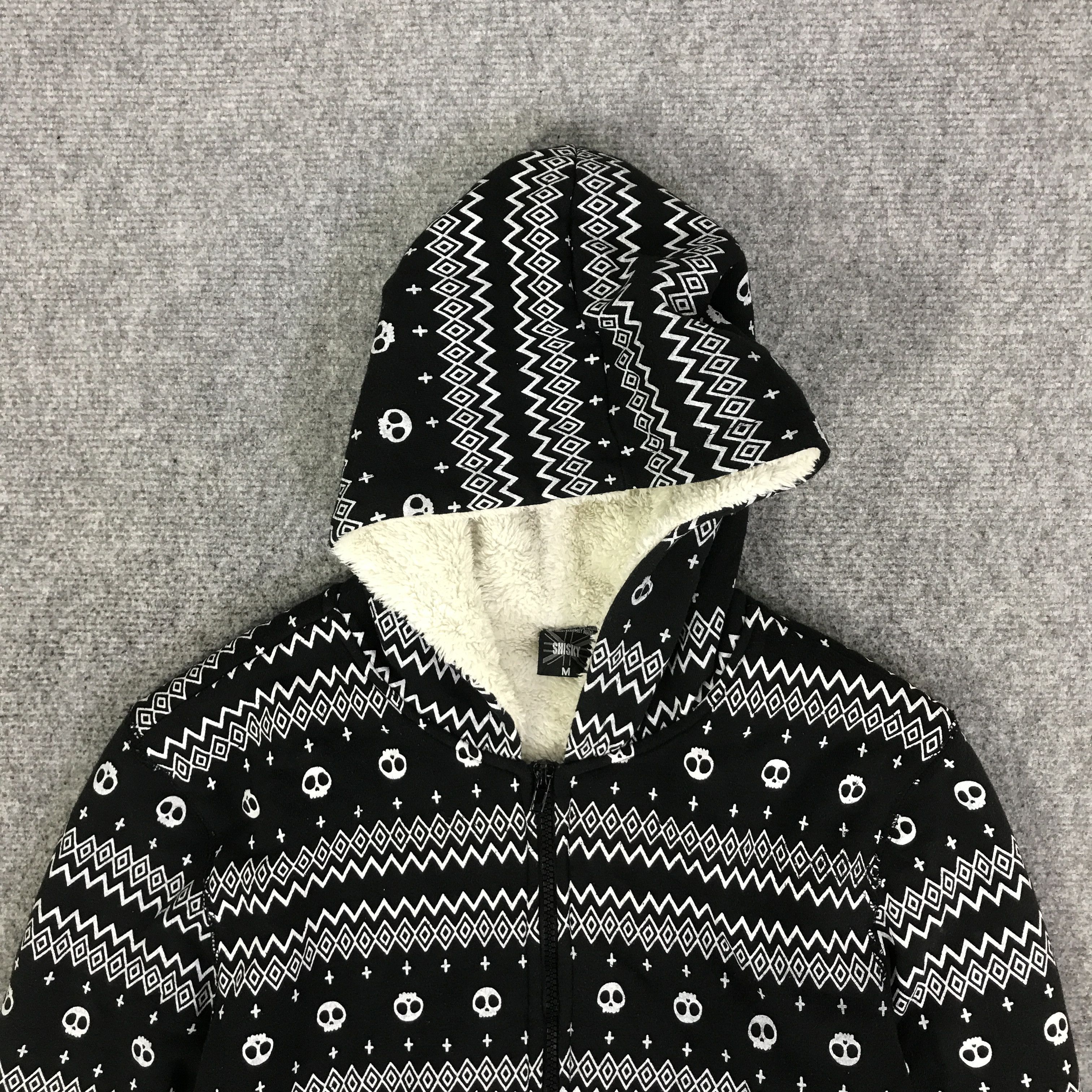 Japanese Brand GOTHIC SKULL DESIGN SHISKY HOODIES JACKET K80B10 Size US M / EU 48-50 / 2 - 2 Thumbnail