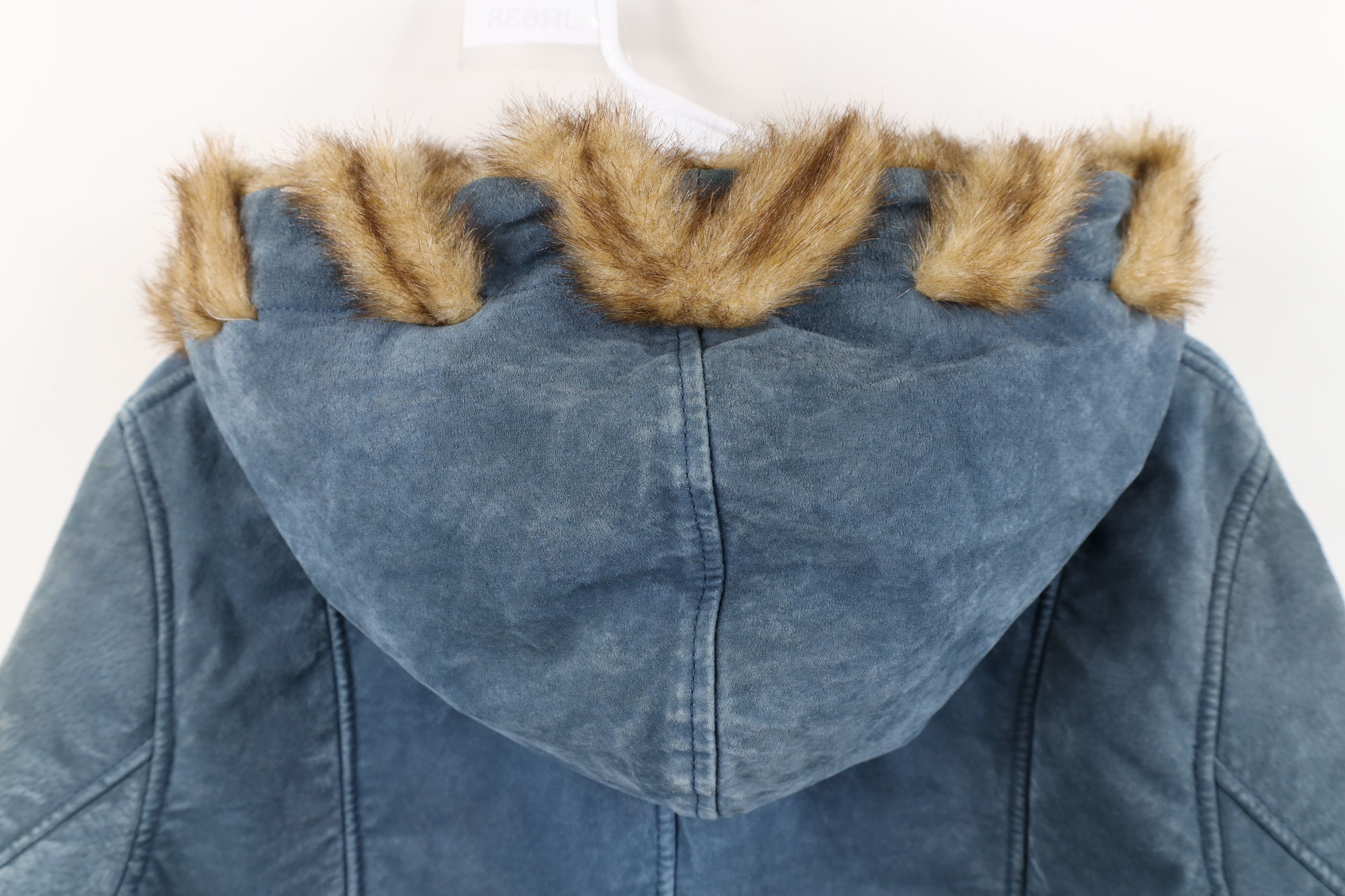 Vintage Vintage 90s Streetwear Suede Leather Hooded Pennylane Jacket Size S / US 4 / IT 40 - 11 Thumbnail