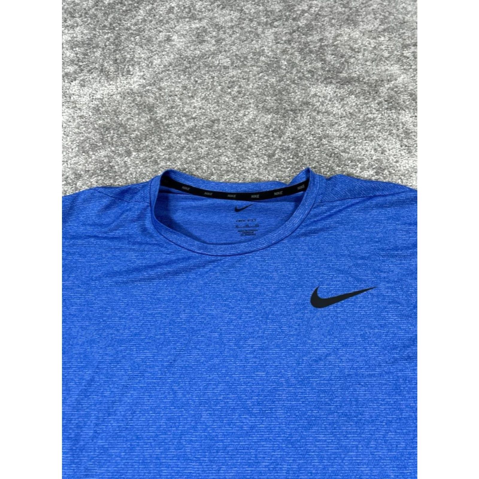 Nike Nike Dri-FIT Shirt Nike Mens XL Blue Running Pullover Size US XL / EU 56 / 4 - 2 Thumbnail