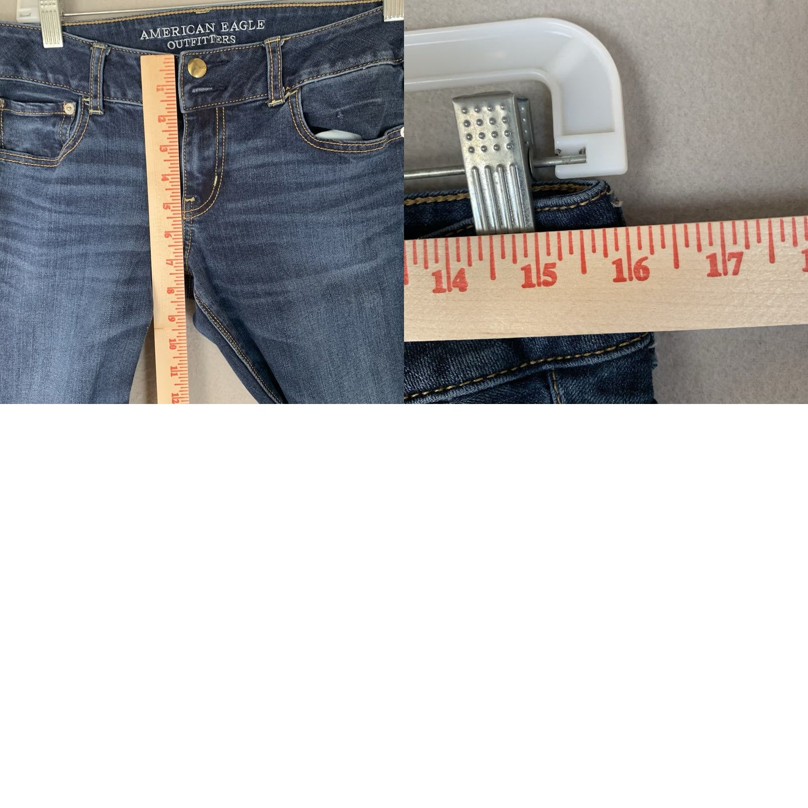 American Eagle Outfitters VINTAGE American Eagle Outfitters Jeans Women 10 Blue Artist Flare AEO Denim Y2K Hippie Retro Size 32" / US 10 / IT 46 - 8 Thumbnail