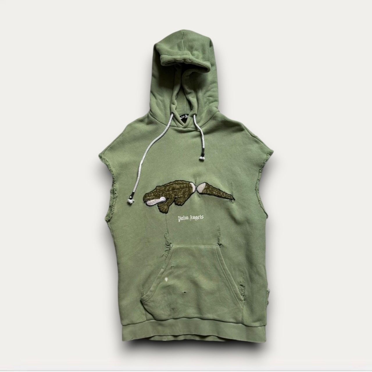 Palm Angels SS21 Crocodile Destroyed Hoodie
