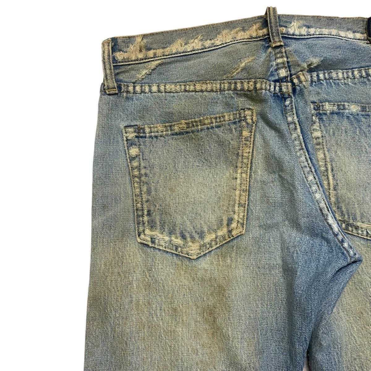 wjk WjK Thrashed Dirt Washed Selvedge Jeans Size US 31 - 12 Thumbnail