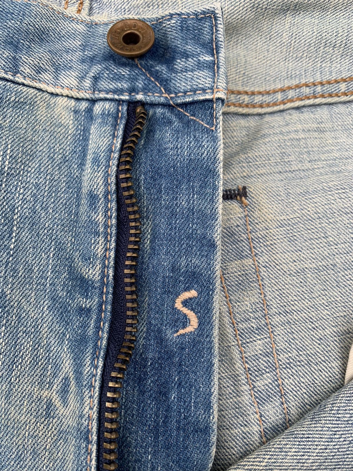 Edwin VINTAGE EDWIN 505s SELVEDGE FADED&RUSTY DISTRESSED DENIM Size US 32 / EU 48 - 19 Thumbnail