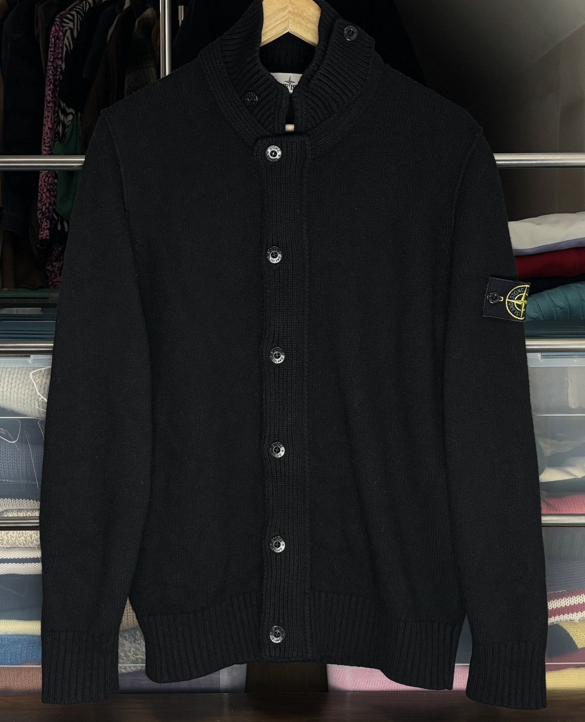 Stone Island Stone Island Vintage Knitted Wool Cardigan Sweater Size US XXL / EU 58 / 5 - 1 Thumbnail