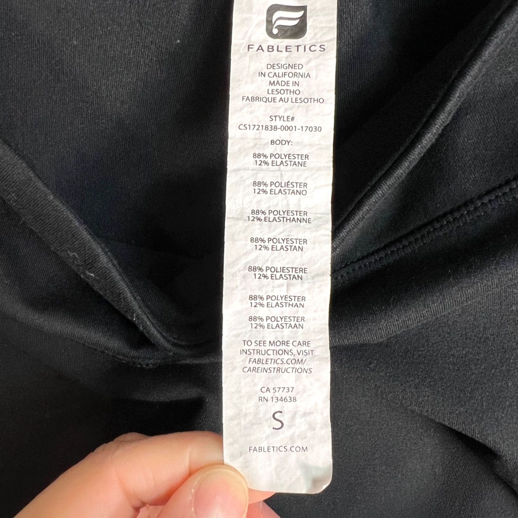 Fabletics Fabletics Womens Leggings Size Small Black Workout W/ Lattice Ankle Detail Size 28" / US 6 / IT 42 - 3 Thumbnail