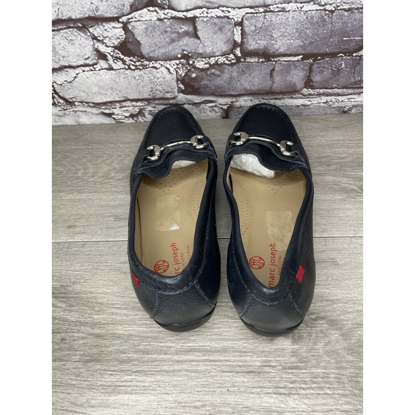 Joseph Marc Joseph New York Grand Street Blue Leather Loafers Women Size US 10.5 / IT 40.5 - 5 Thumbnail