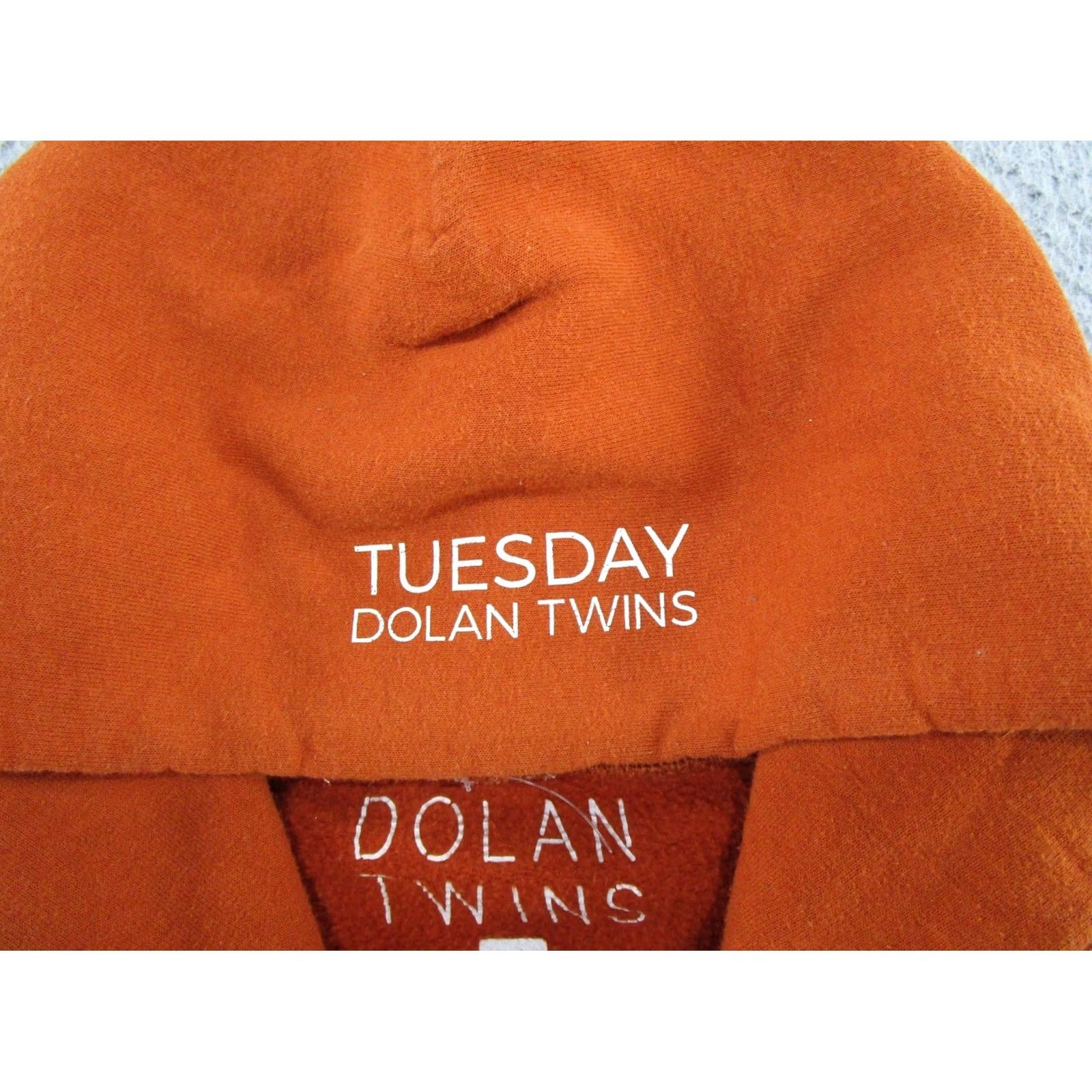 Twins Dolan Hoodie Pullover Graphic Orange M Dolan Official Merch Size US M / EU 48-50 / 2 - 3 Thumbnail