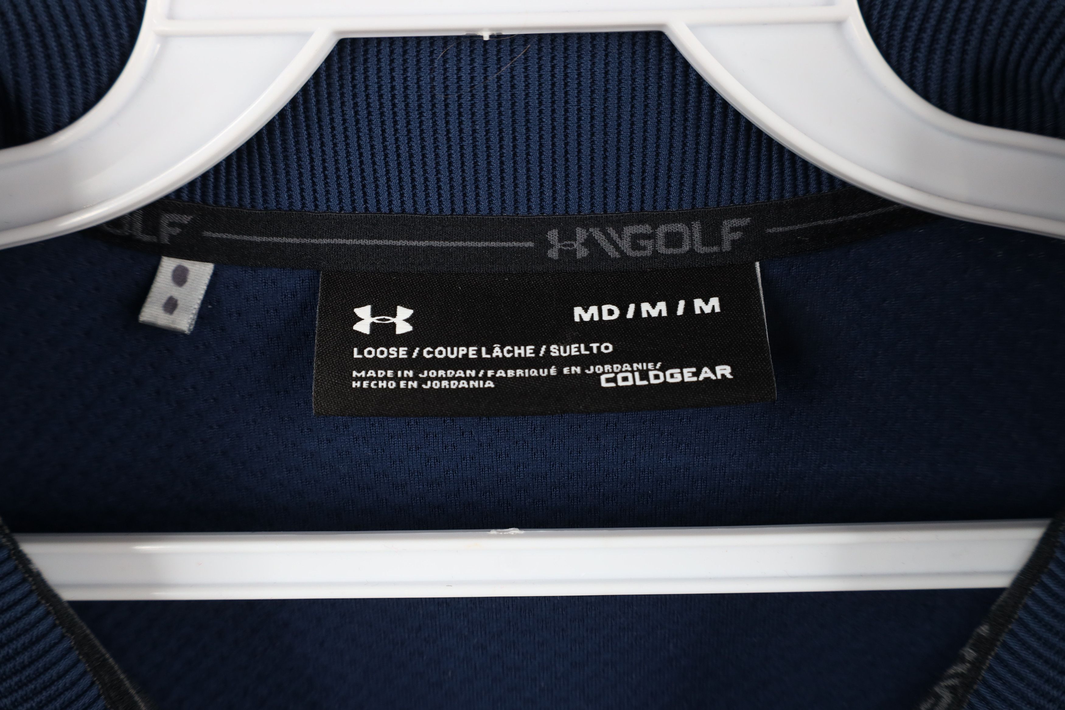 Under Armour × Vintage Under Armour ColdGear Thermal Knit Pullover Top Jacket Blue Size US M / EU 48-50 / 2 - 9 Thumbnail