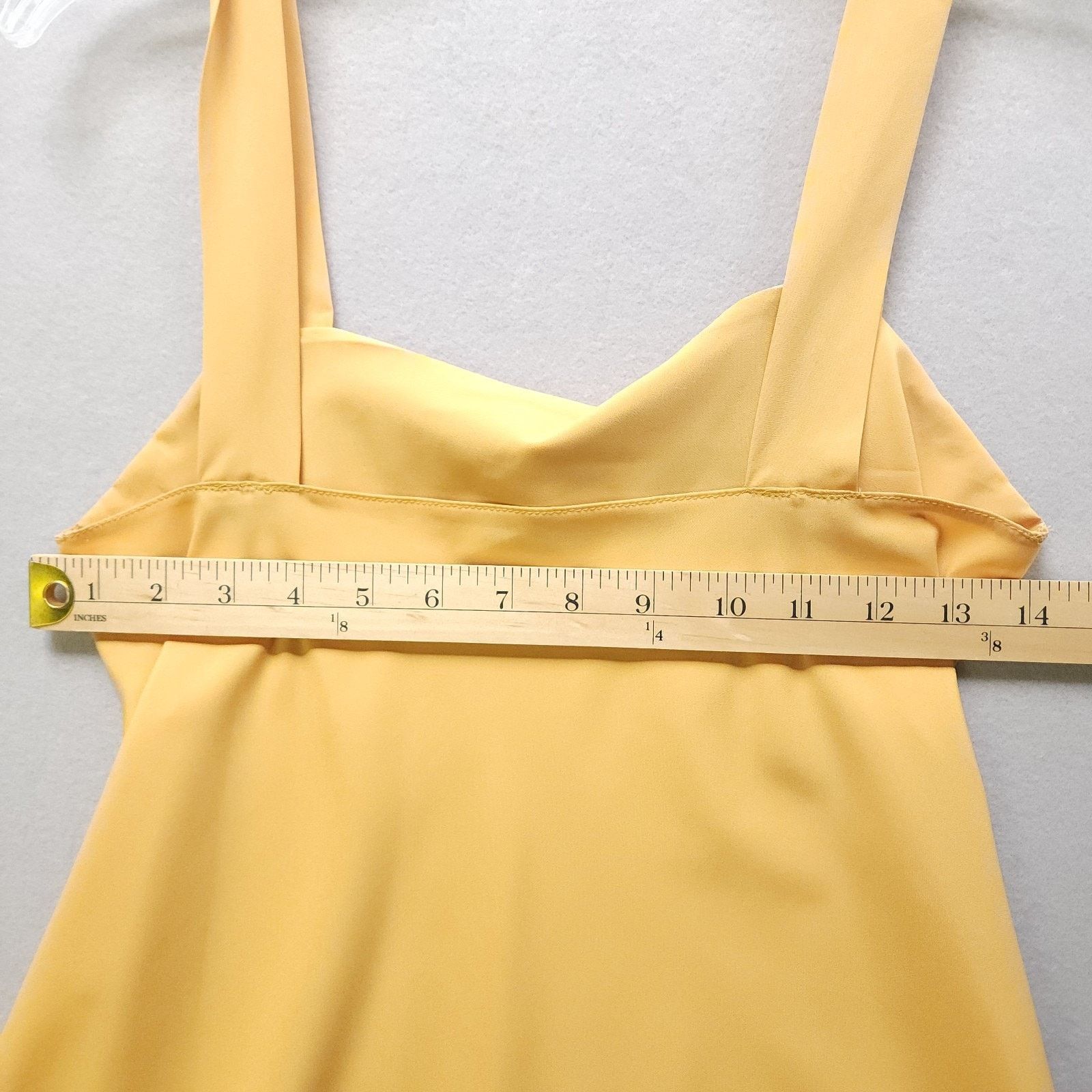 Other Lucie Ann II Satin Camisole Mustard Yellow Vintage Size 2 Size XS / US 0-2 / IT 36-38 - 5 Thumbnail
