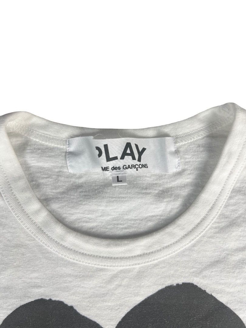 Comme des Garcons Comme des Garçons PLAY Blue Eyes Heart T-Shirt Size L Unworn Size US L / EU 52-54 / 3 - 2 Thumbnail