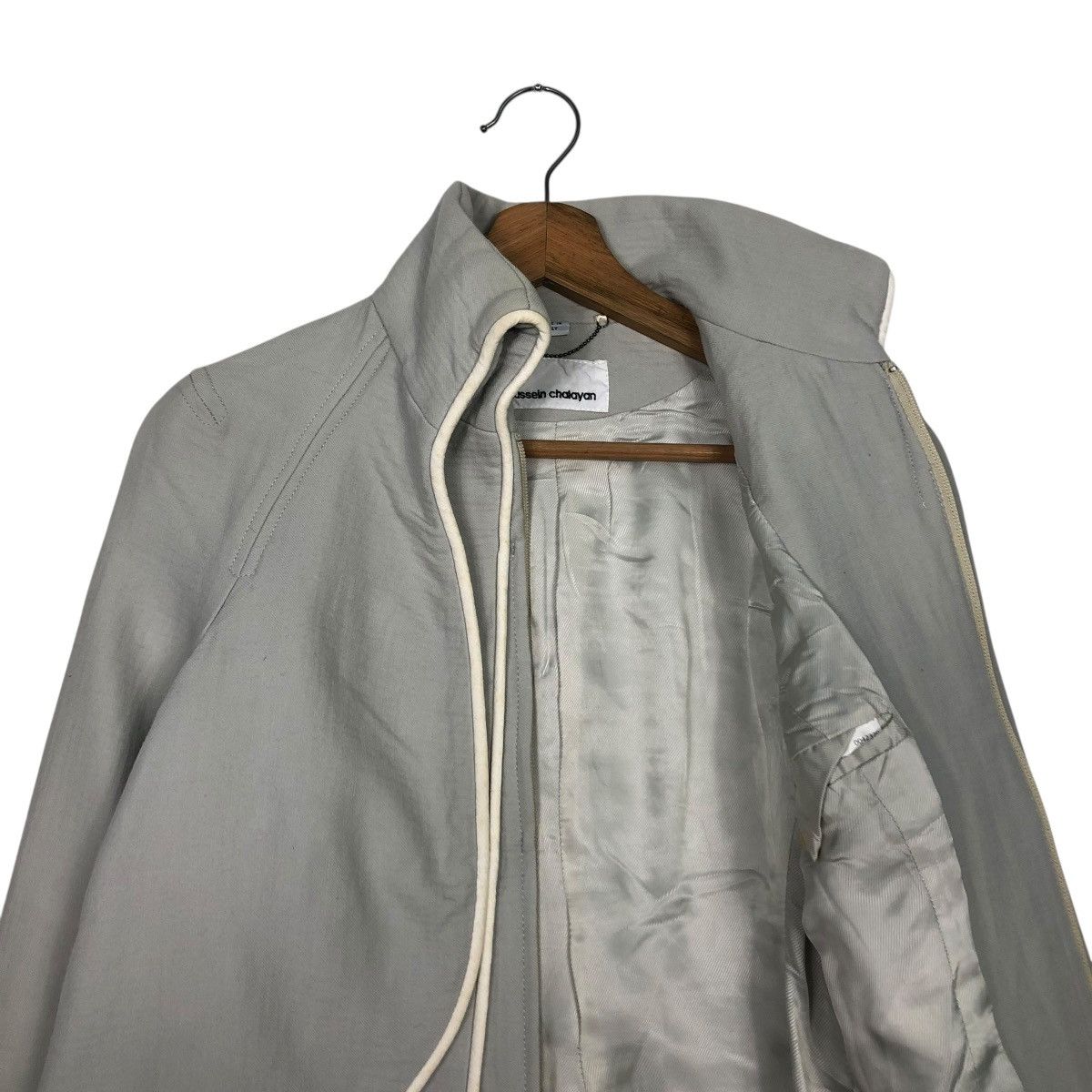 Hussein Chalayan 🔥CROPPED DOUBLE LAYER DESIGN JACKET HUSSEIN CHALAYAN Size M / US 6-8 / IT 42-44 - 14 Thumbnail