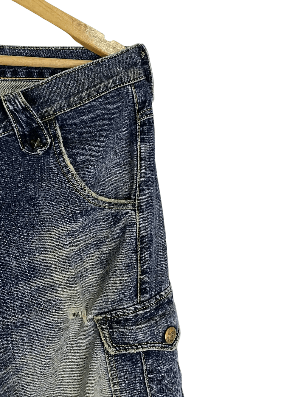 Lee × Vintage Vintage Lee Raider Distressed Denim Cargo Size US 38 / EU 54 - 6 Thumbnail