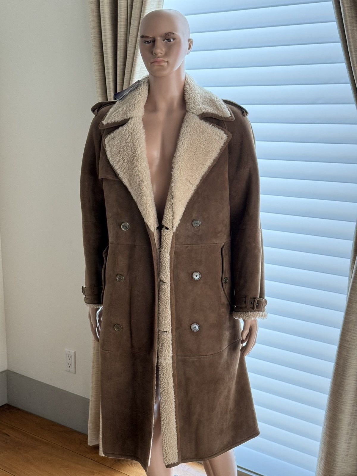 Ralph Lauren Purple Label NWT Ralph Lauren Shearling Trench Coat Sold Out Size M Size US M / EU 48-50 / 2 - 11 Thumbnail