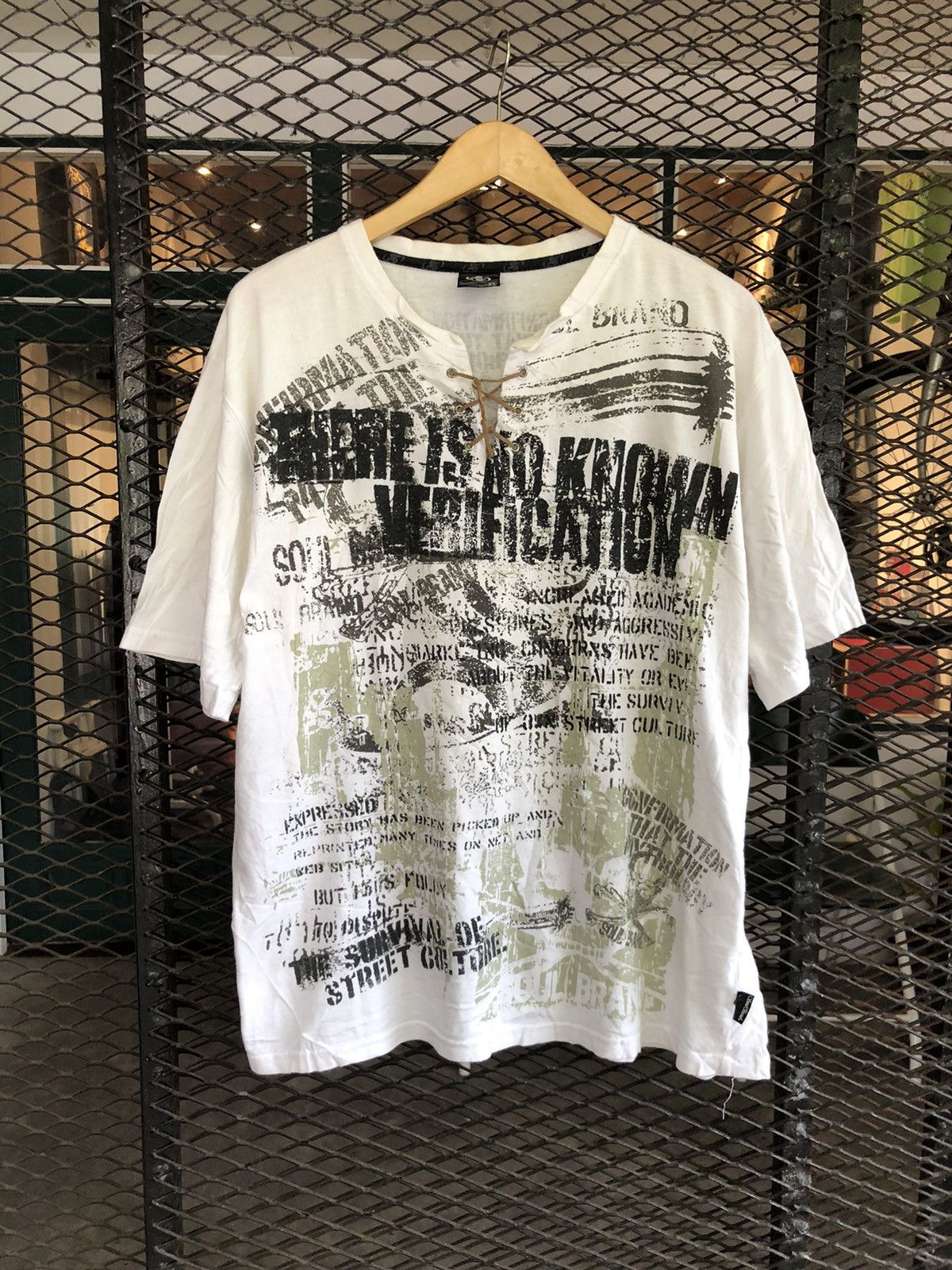 If Six Was Nine × Japanese Brand × Le Grande Bleu (L.G.B.) JAPANESE SOUL BRAND POEM PUNK GOTHICSTYLE TEE Size US XL / EU 56 / 4 - 1 Thumbnail