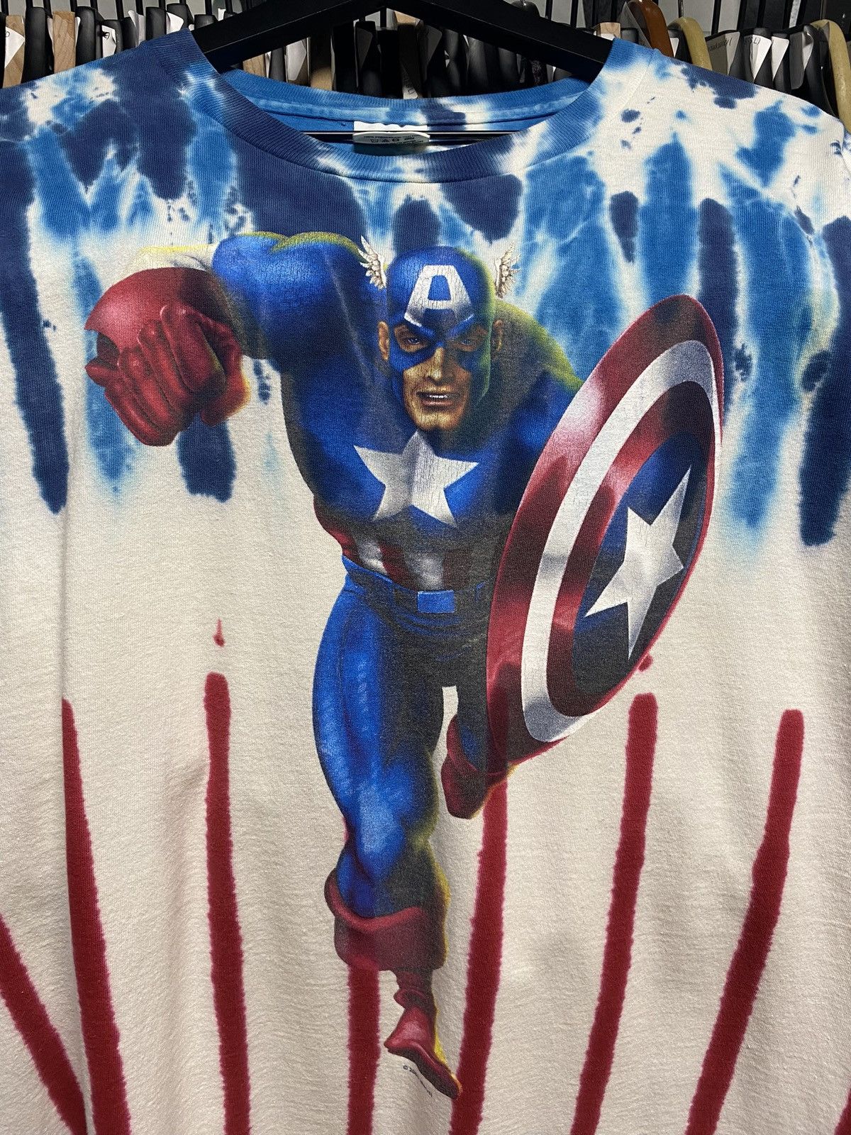 Marvel Comics × Vintage Vintage 00’ Captain America DC Comics Tee Shirt XLarge Size US XL / EU 56 / 4 - 2 Thumbnail