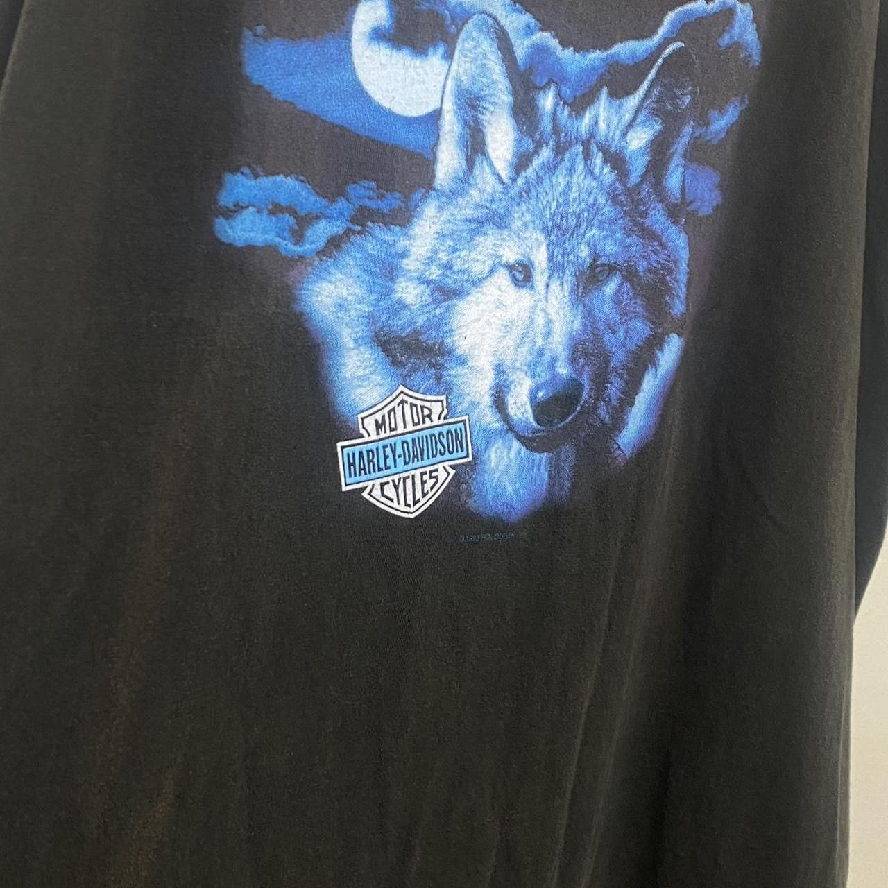 Harley Davidson 1993 Faded Harley Davidson Wolf Moon Graphic Shirt Tank Top Size US XL / EU 56 / 4 - 3 Thumbnail