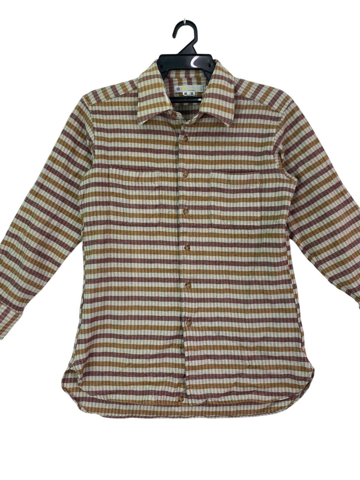 Aquascutum × Vintage Vtg 90s Aquascutum of London retro button up shirts Size US S / EU 44-46 / 1 - 3 Thumbnail