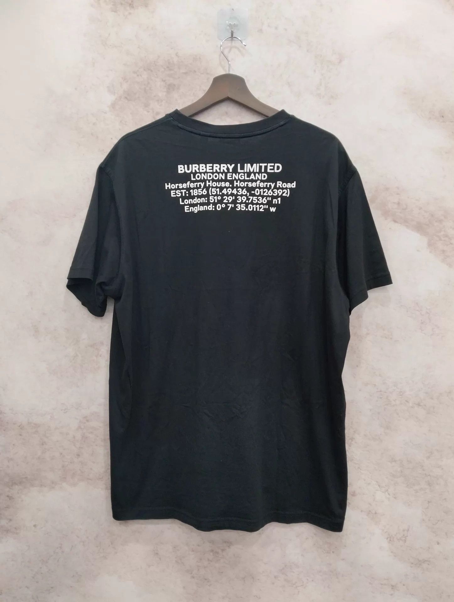 Burberry Burberry Geo Coordinates Letter Print Short Sleeve M Size US M / EU 48-50 / 2 - 2 Thumbnail