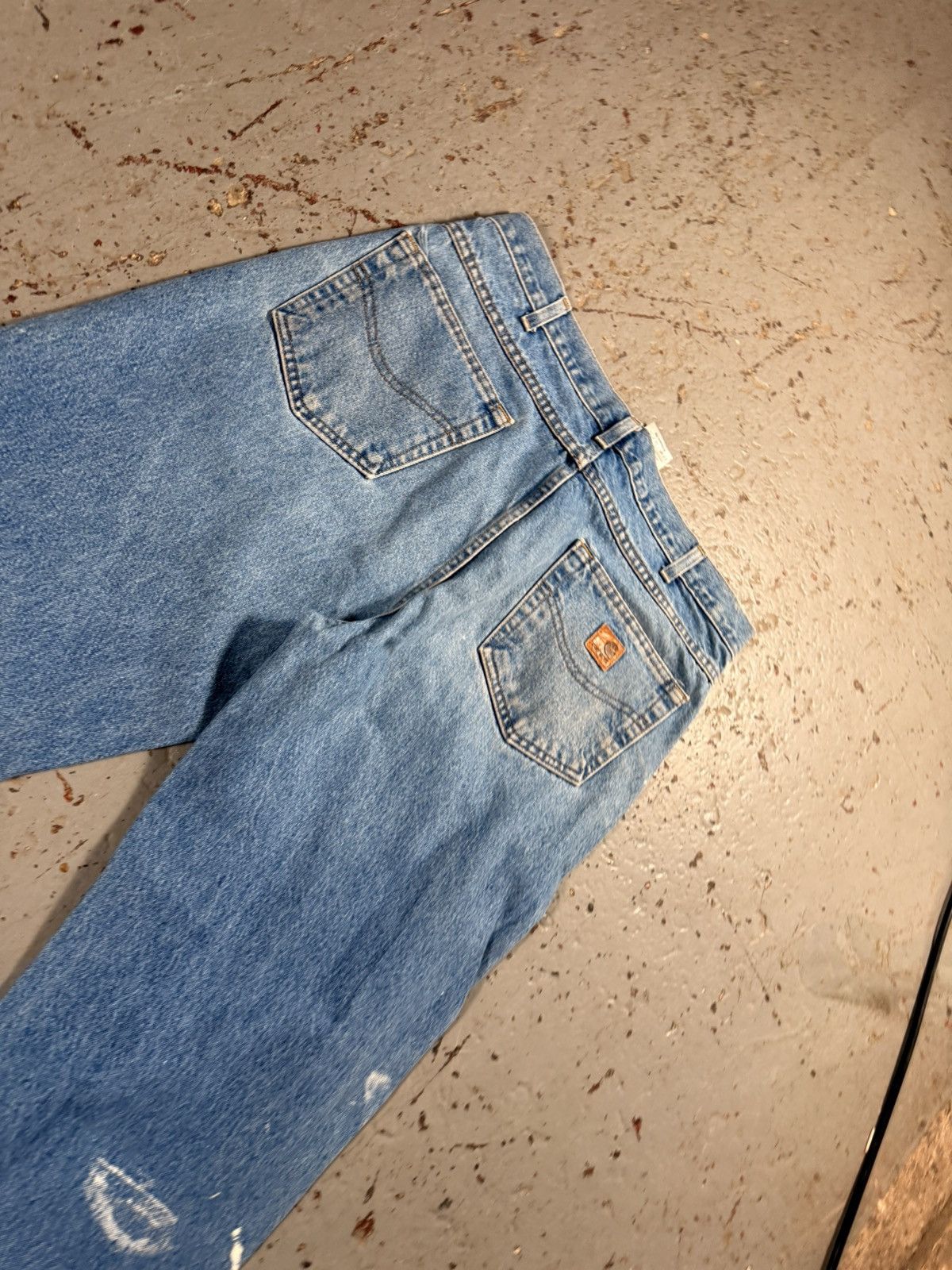 Carhartt Classic Vintage Carhartt Distressed Bleach Stained Denim Size US 34 / EU 50 - 7 Thumbnail