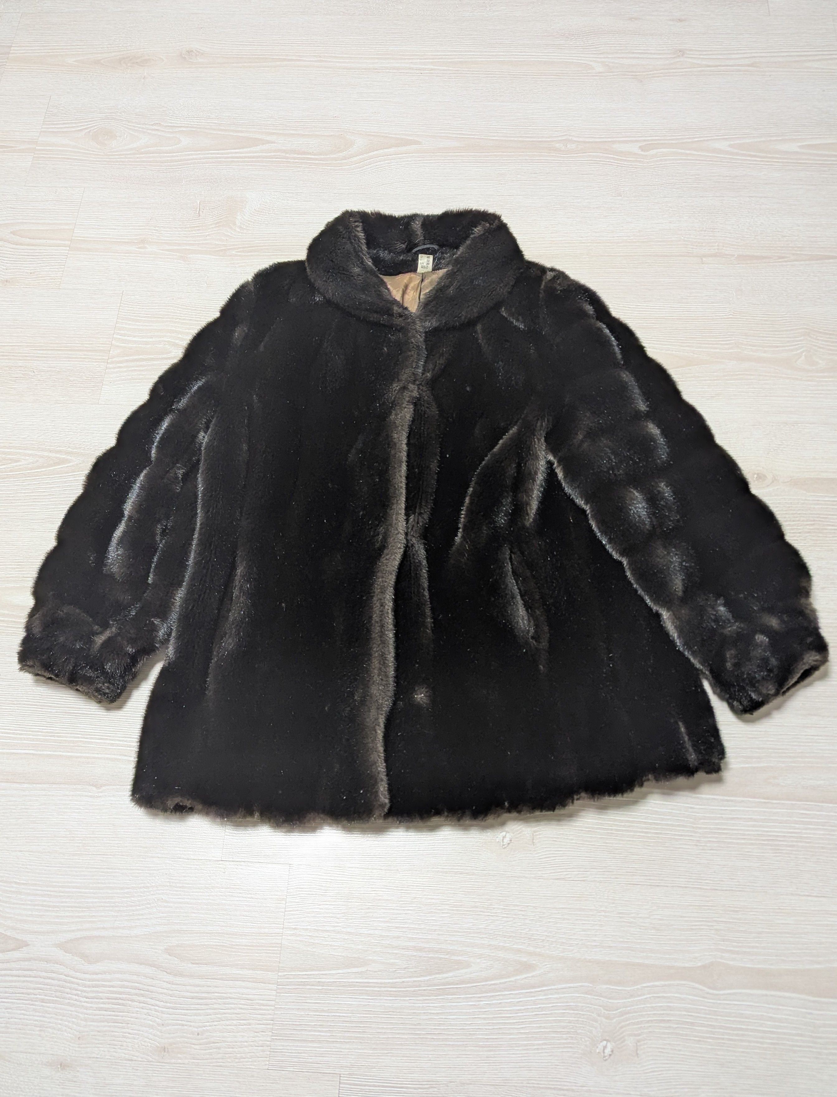 Vintage Vintage Couture Helene Faux Fur Coat Brown Belgium Made Size L / US 10 / IT 46 - 1 Thumbnail