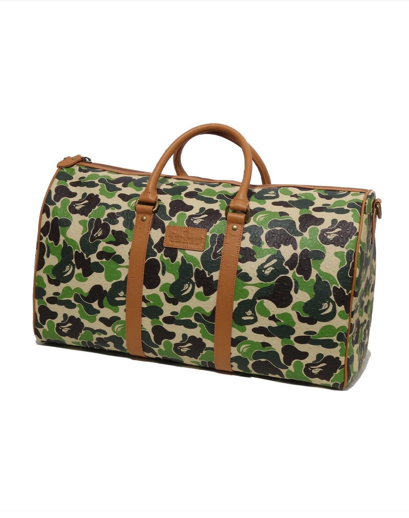 Bape Bape ABC CAMO PU Leather Large Boston Bag Size ONE SIZE - 1 Thumbnail