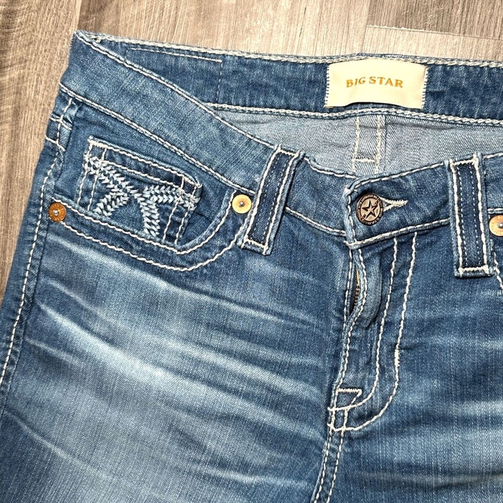 Vintage VINTAGE BIG STAR Skinny Jeans Women 29 Blue 29 Regular Size 29 29 Size 29" - 5 Thumbnail