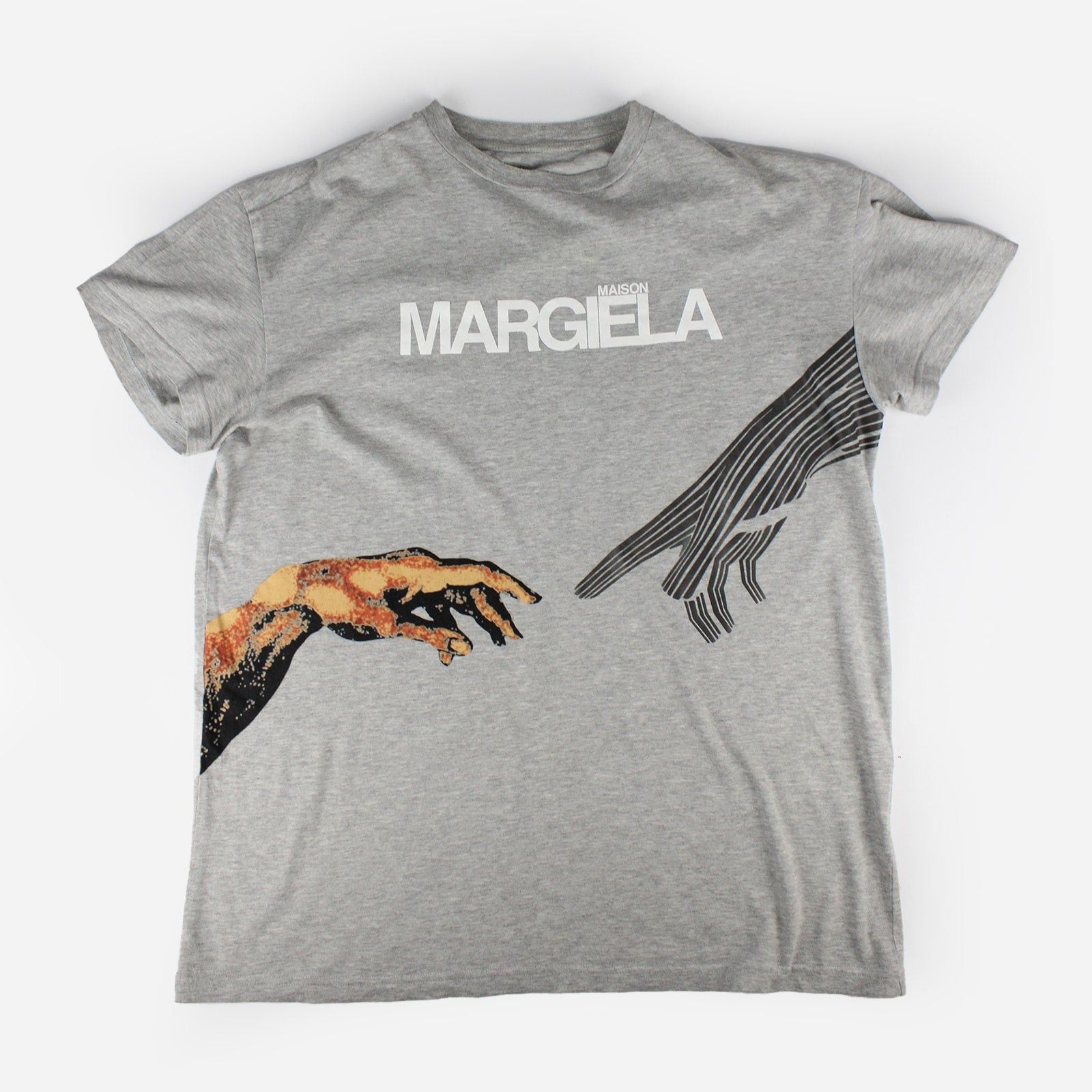 image of Maison Margiela Graphic Logo T-Shirt (S) in Grey, Women's (Size Small)