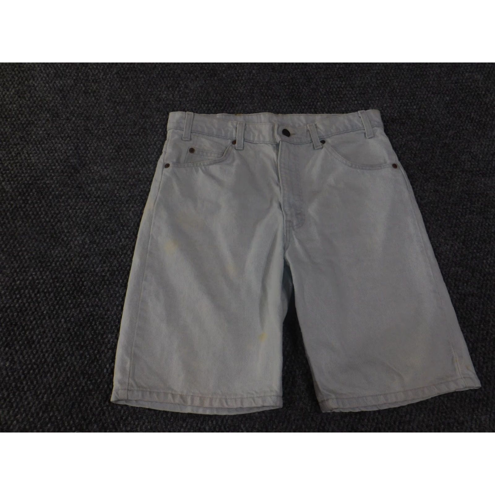 Levi's VINTAGE Levi's 505 Shorts Mens 33 Beige Denim Chino 5-Pocket 10 In Inseam Beige Regular Men Vintage Set Orange Tab Casual Summer Spring Fall Size US 33 - 2 Thumbnail
