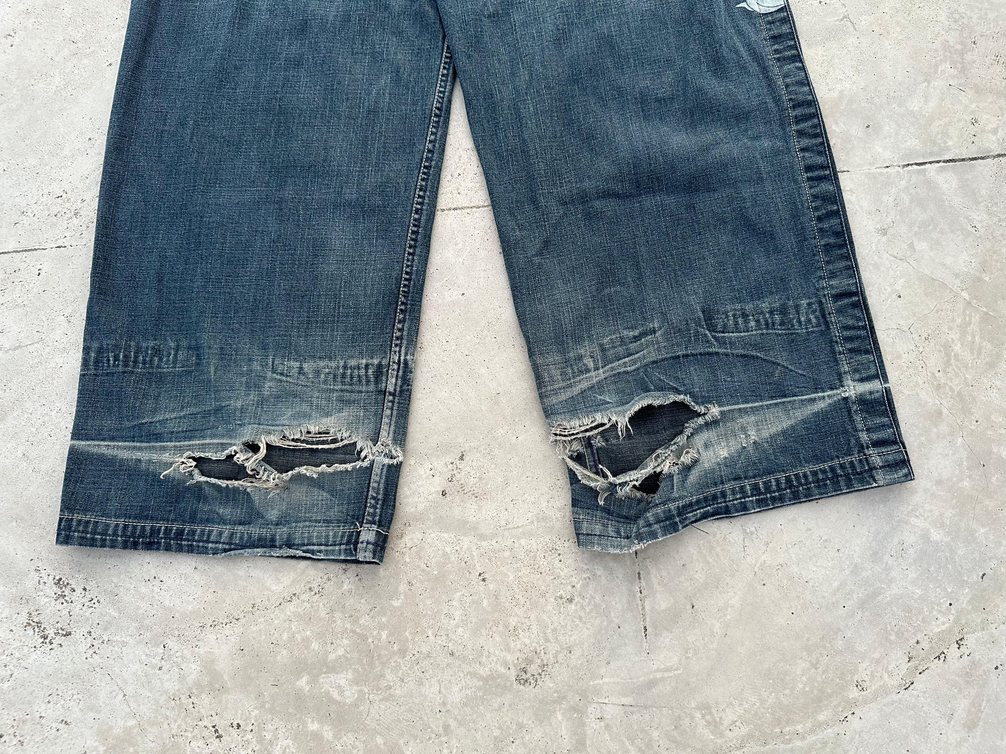 JNCO Vintage Jnco jeans Dragon Wide leg Baggy 34×32 Size US 34 / EU 50 - 4 Thumbnail