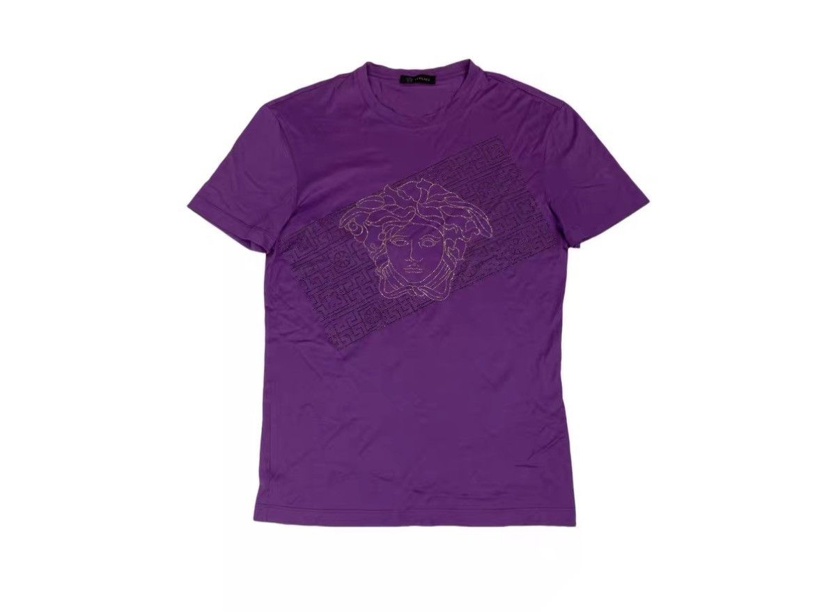 Versace Versace Medusa Head Rhinestone T‑shirt J31 Size US XS / EU 42 / 0 - 1 Thumbnail