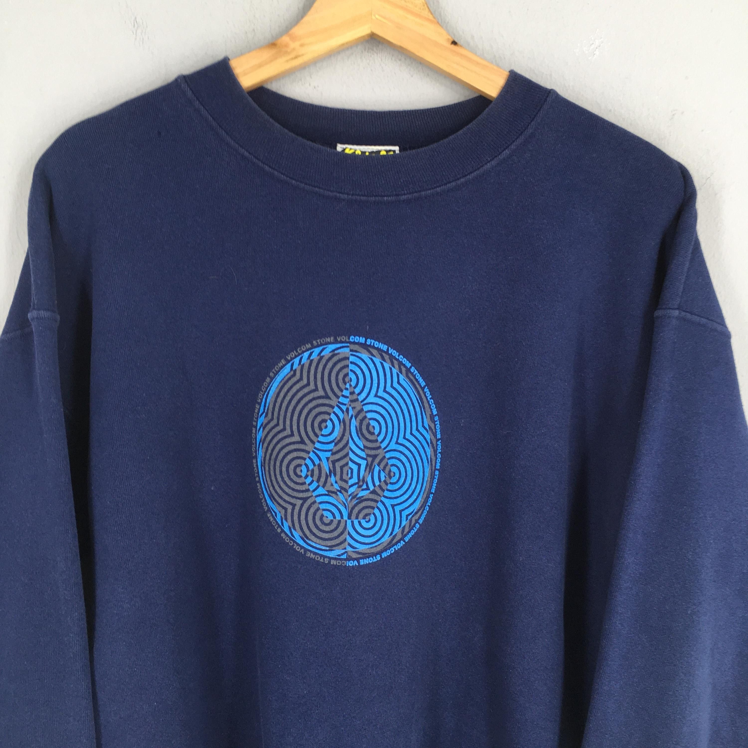 Vintage × Volcom Vintage 90s Volcom Skateboarding Blue Sweatshirt Medium Size US M / EU 48-50 / 2 - 2 Thumbnail