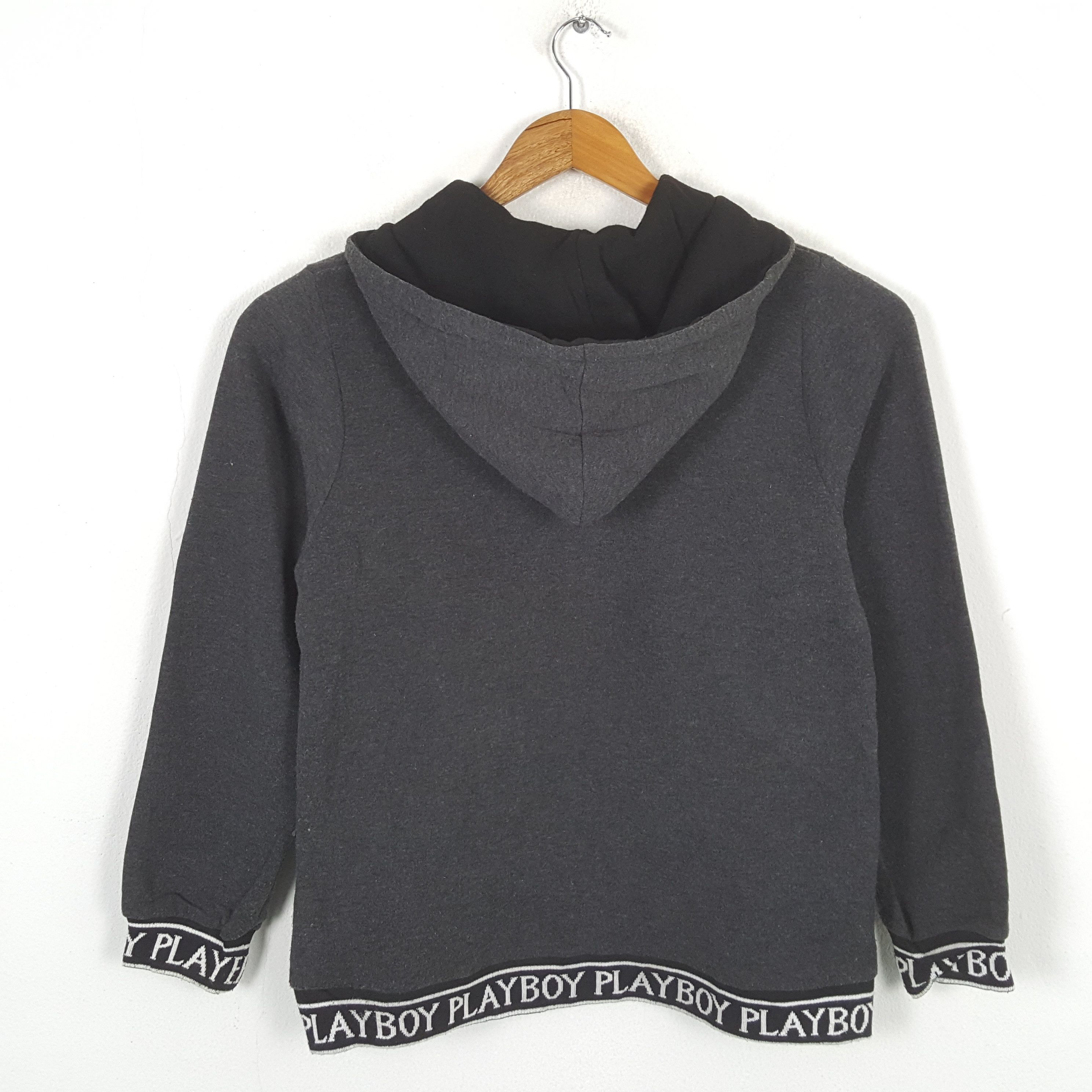 Playboy × Vintage Vintage PLAYBOY Fashion Brand Zipper Hoodies Size US S / EU 44-46 / 1 - 3 Thumbnail