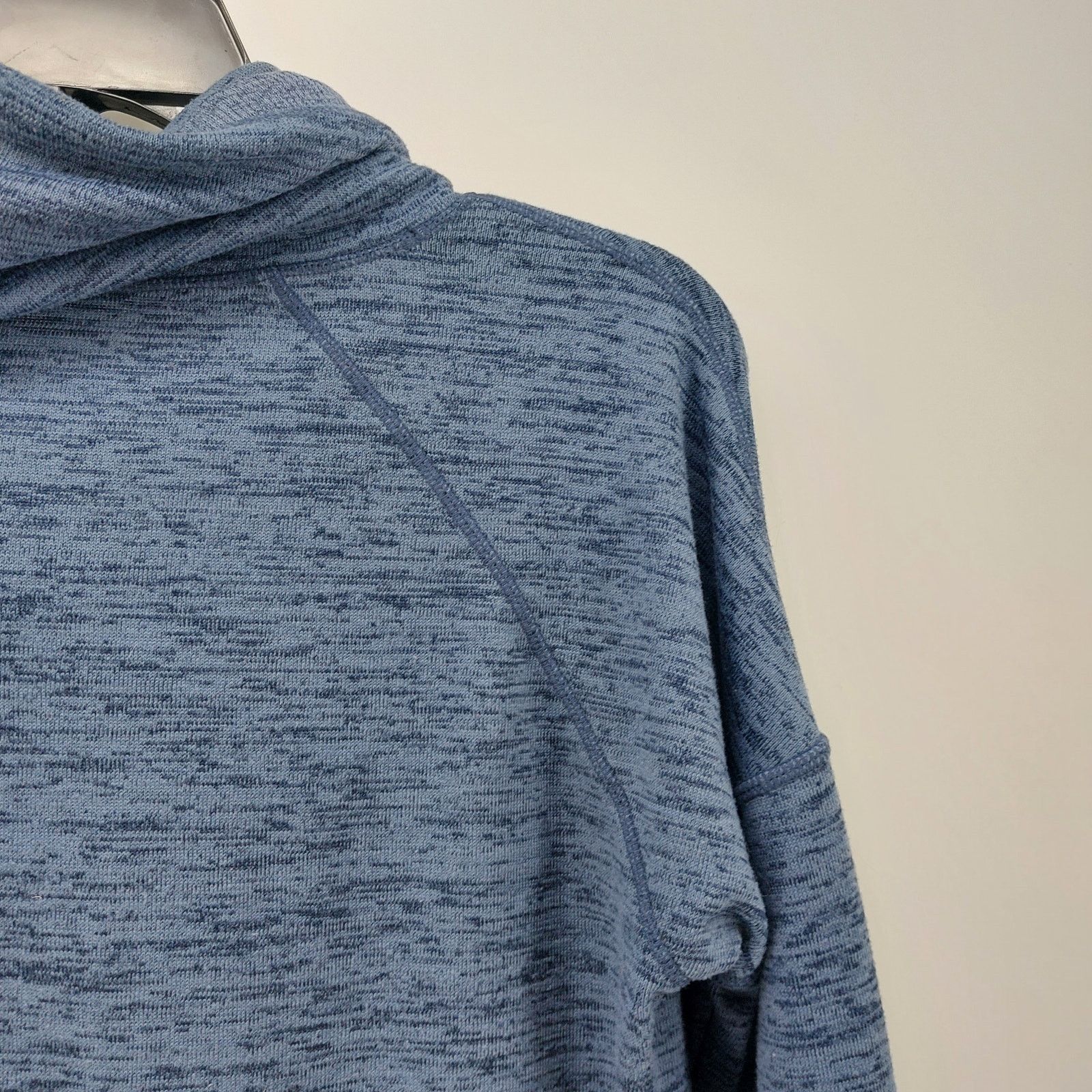 Athleta Athleta Blue Sweater Cowl Neck Pullover Knit Athletic Sz XS Size XS / US 0-2 / IT 36-38 - 5 Thumbnail