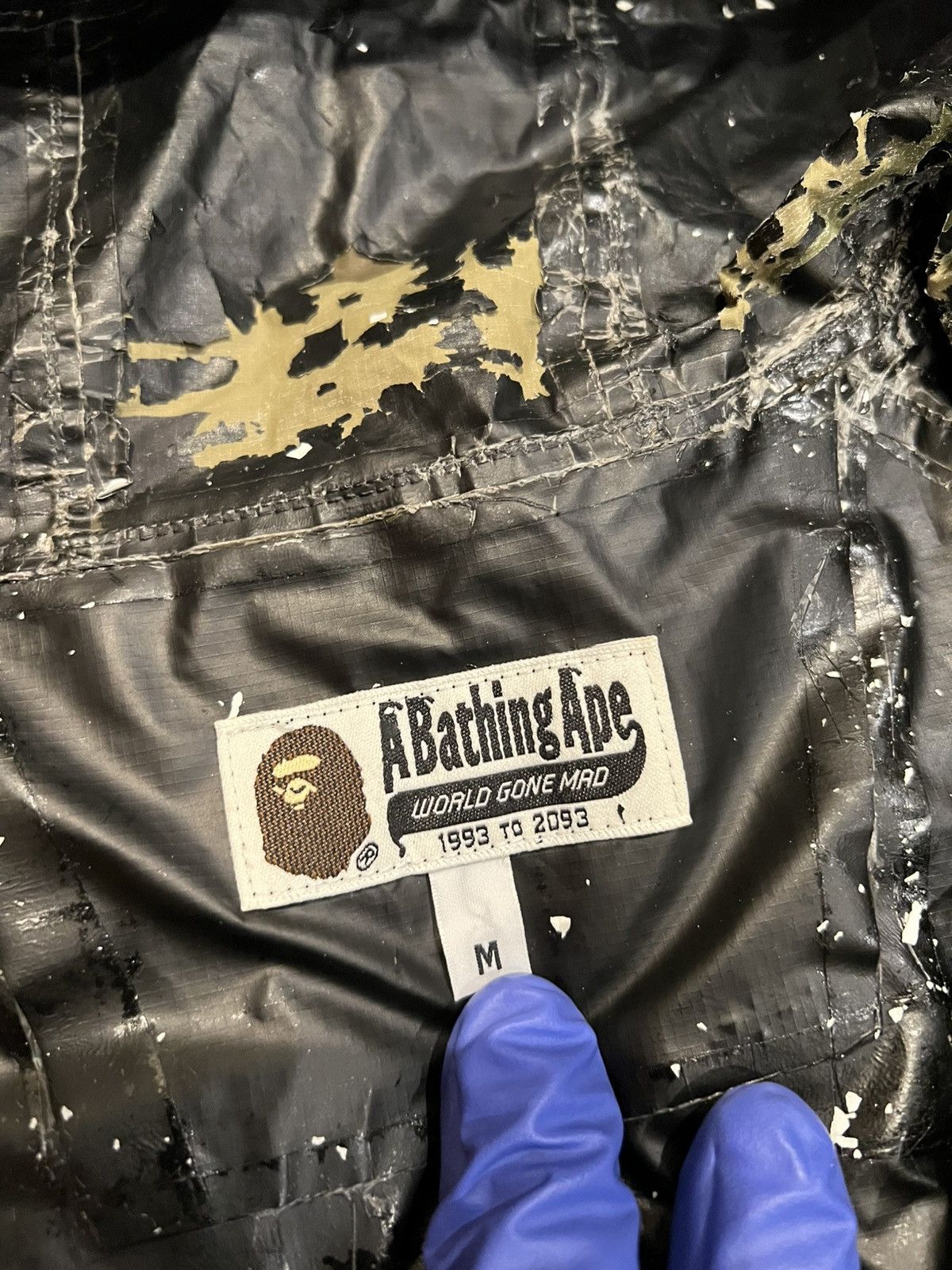 Bape A Bathing Ape Green First Camo Split Windbreaker Size US M / EU 48-50 / 2 - 5 Thumbnail